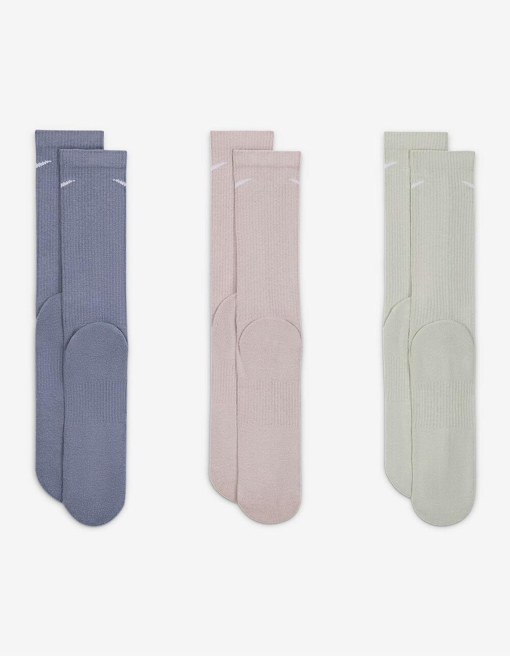 NIKE Everyday Plus Cushioned 3 Pack Crew Socks - GRAY Product Image