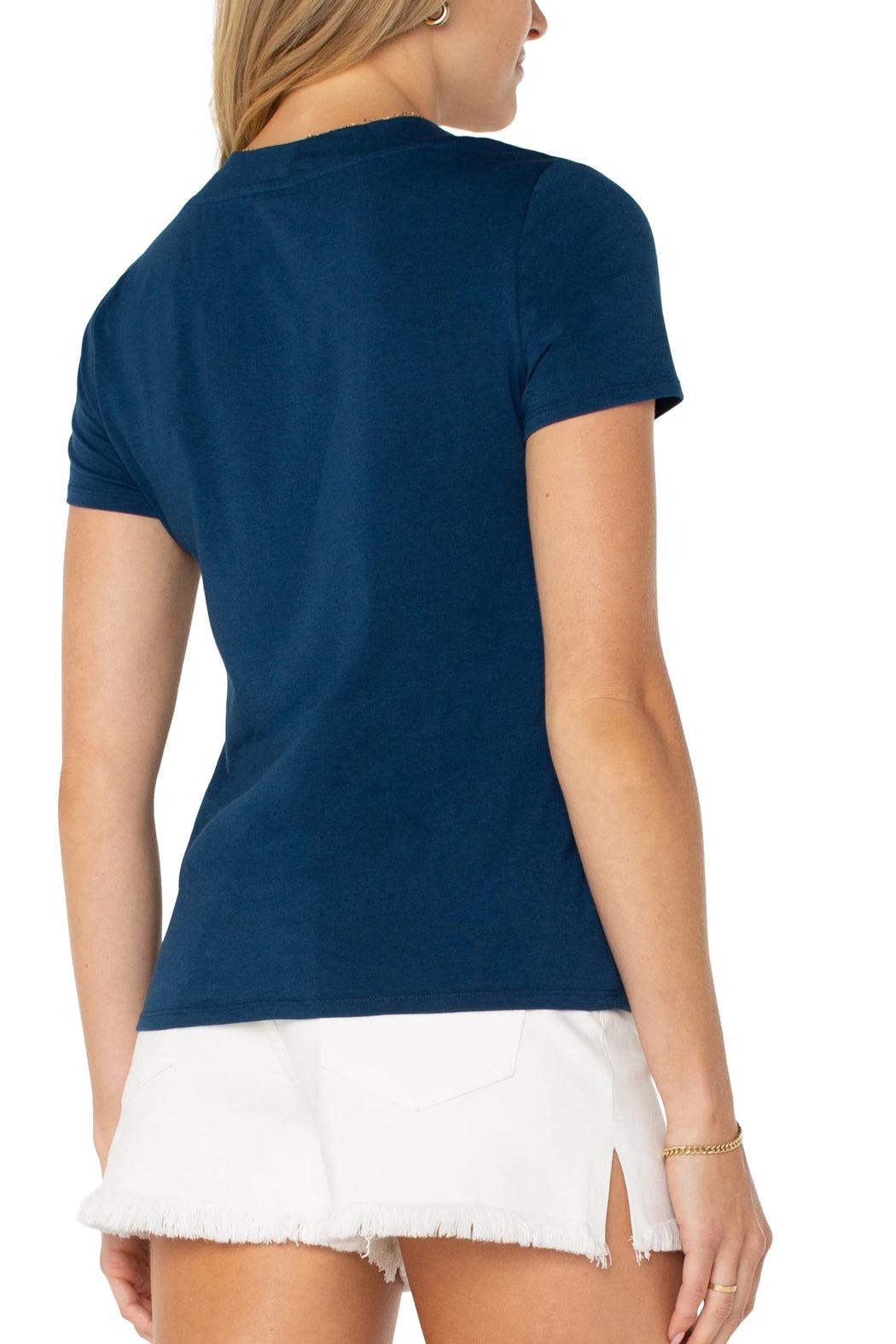 Short Sleeve Knit Tee Product Image