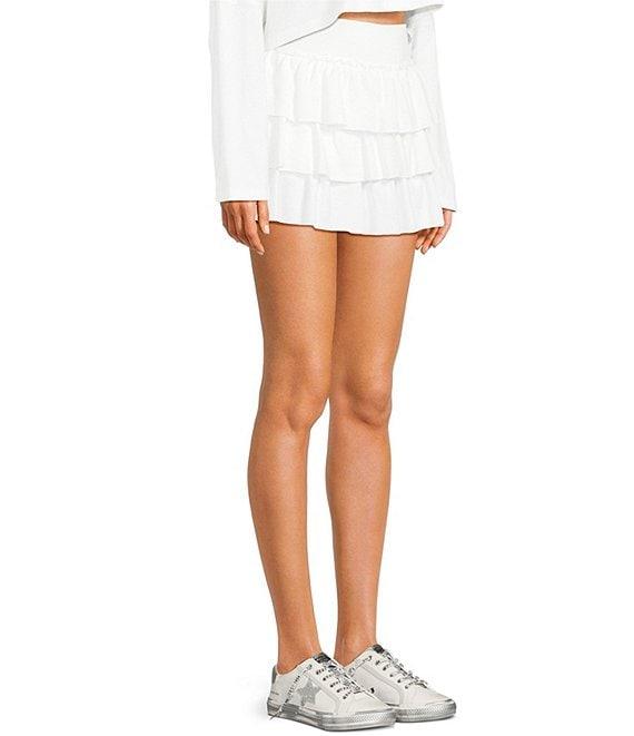 GB Coordinating Tiered Mini Skirt Product Image