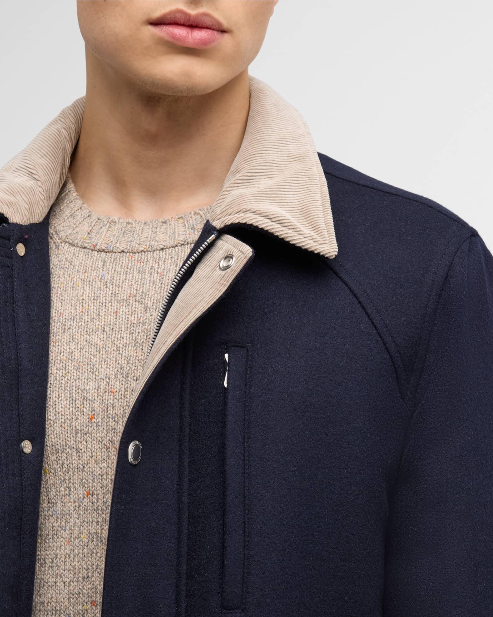 Men's Wool Blend Car Coat Product Image