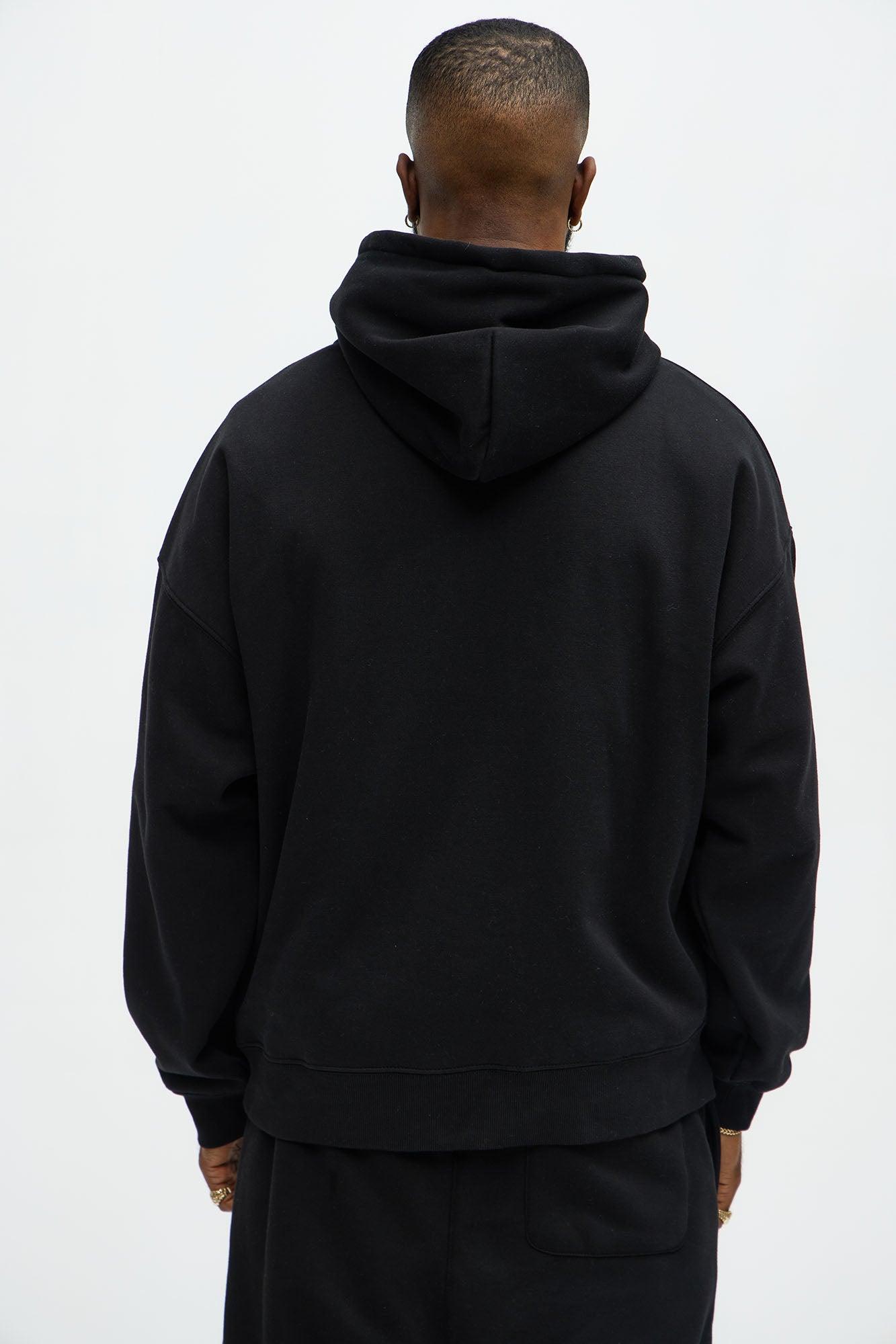 Tyson Oversized Heavyweight Hoodie - Black Product Image