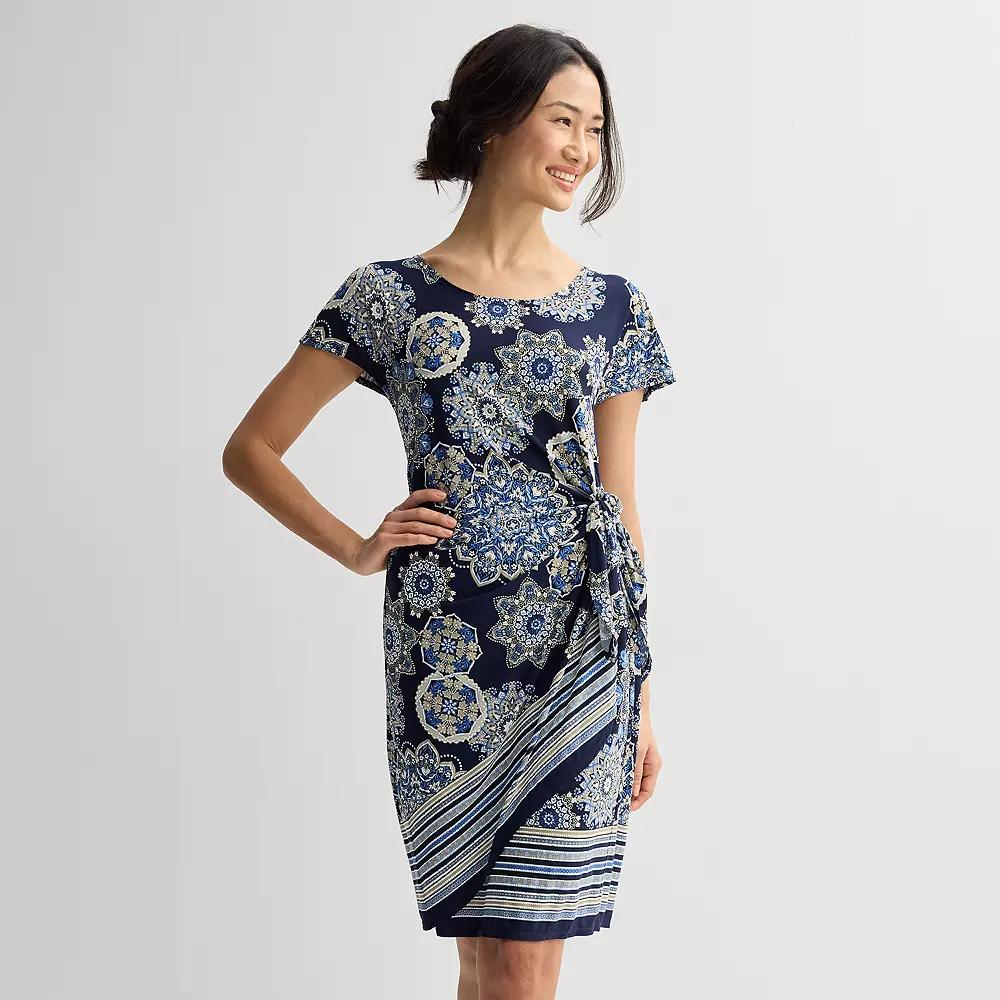 Women's Robbie Bee Sarong Dress, Size: Medium, Blue Team Product Image