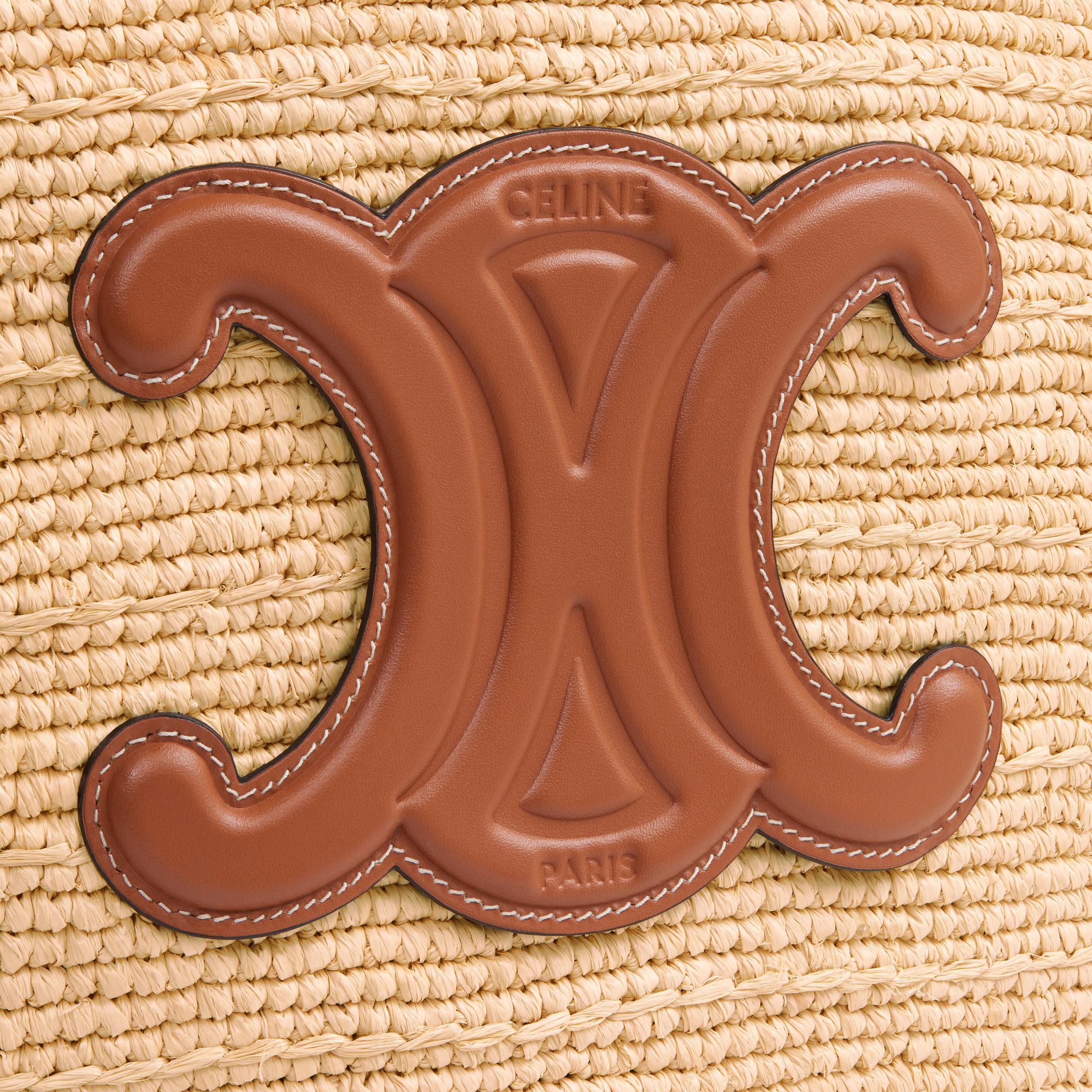 MEDIUM SUPPLE CELINE CLASSIC PANIER IN Raffia and calfskin Product Image