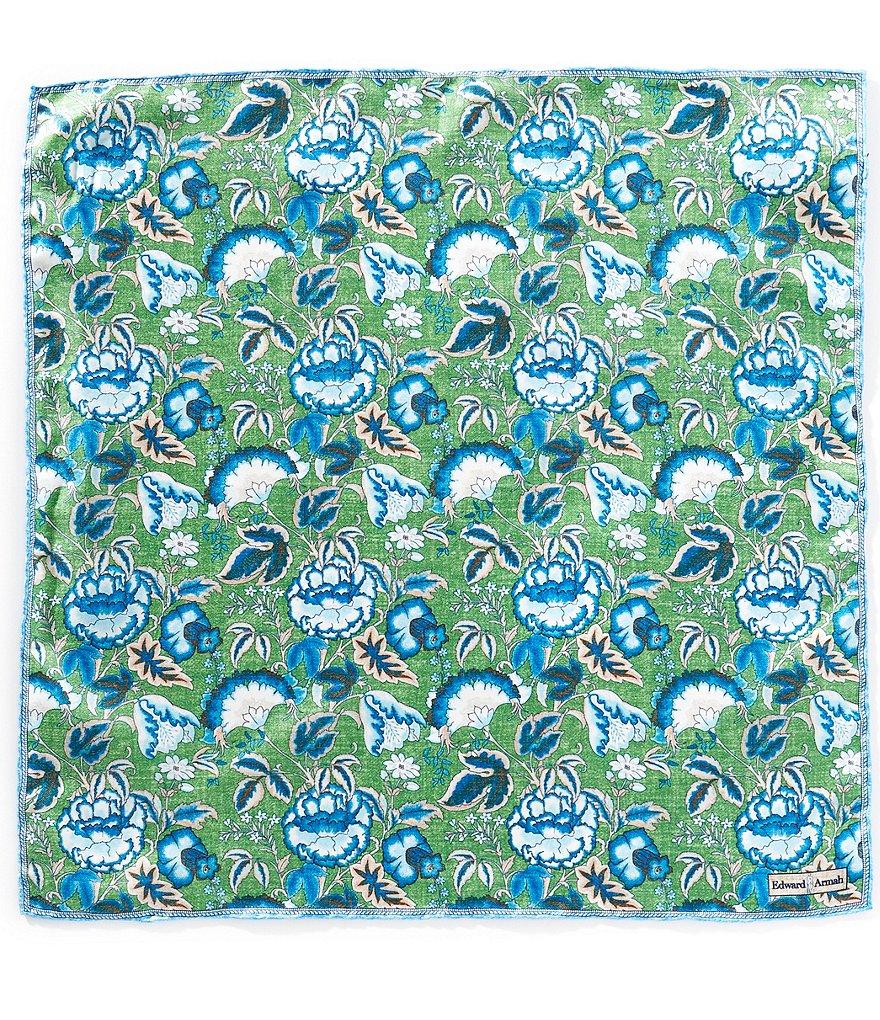 Edward Armah Floral Silk Pocket Square Product Image