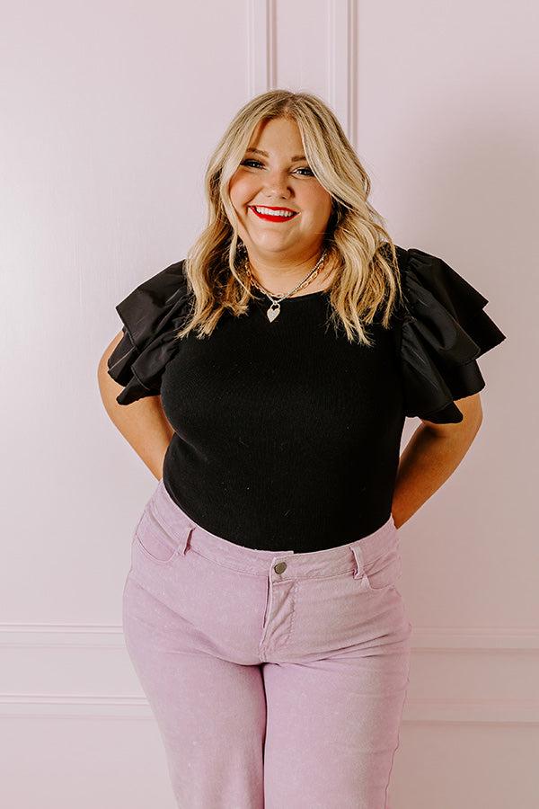 Halftime Happy Hour Bodysuit In Black Curves Product Image