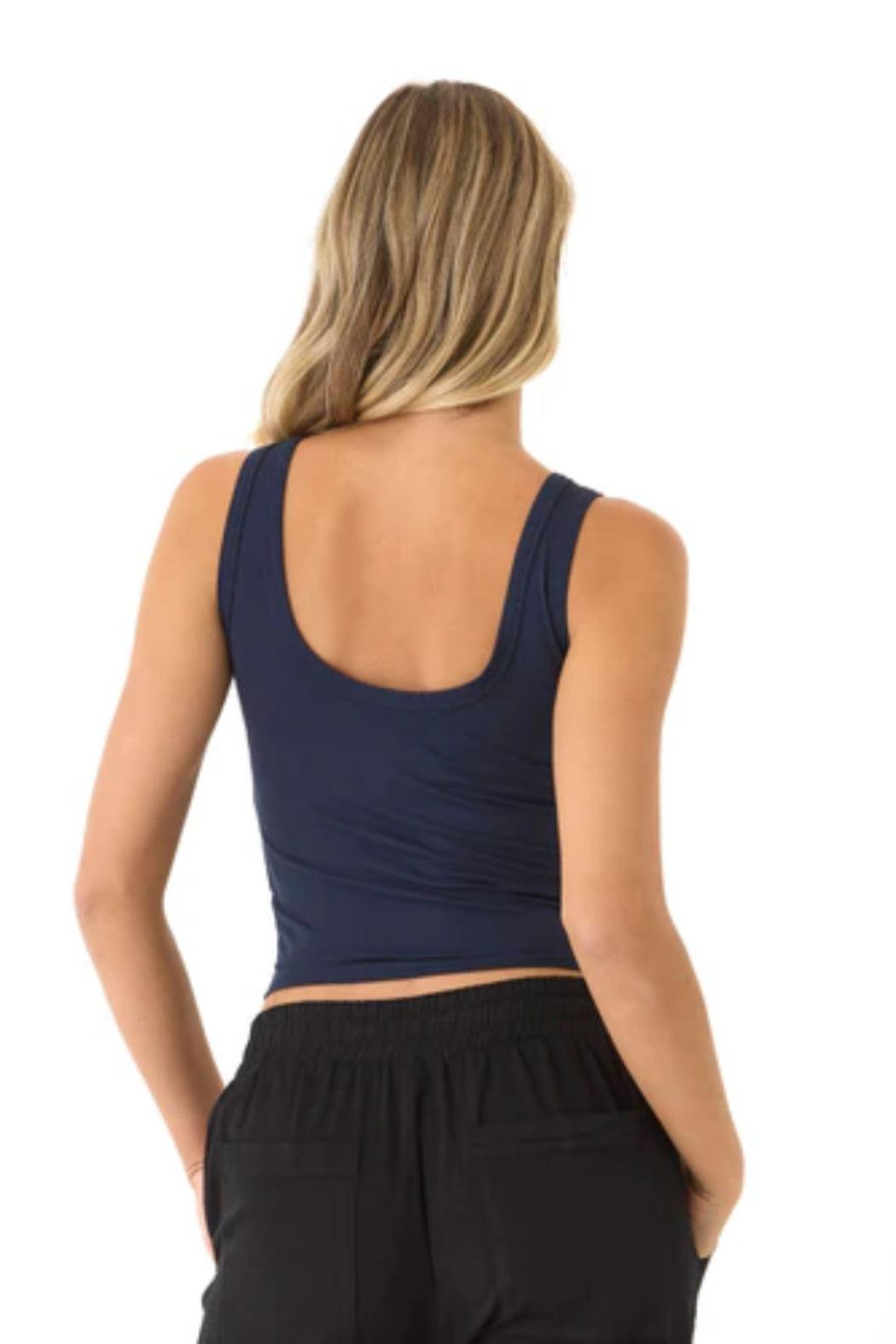 Mirabel Luxe Jersey Crop Tank Product Image