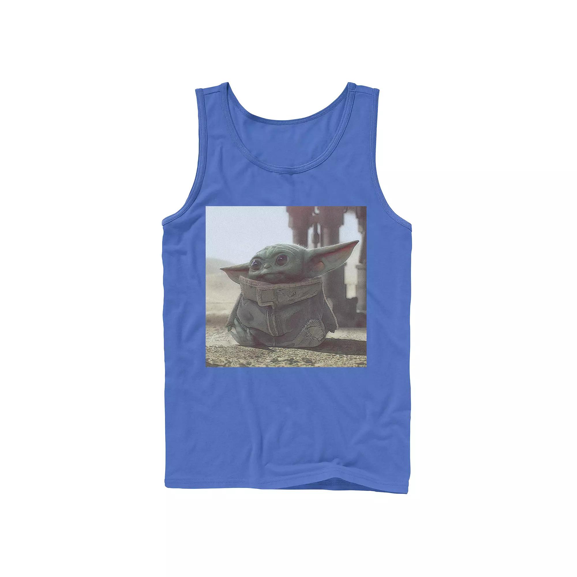 Men's Star Wars The Mandalorian The Child aka Baby Yoda Photograph Tank Top,  Product Image