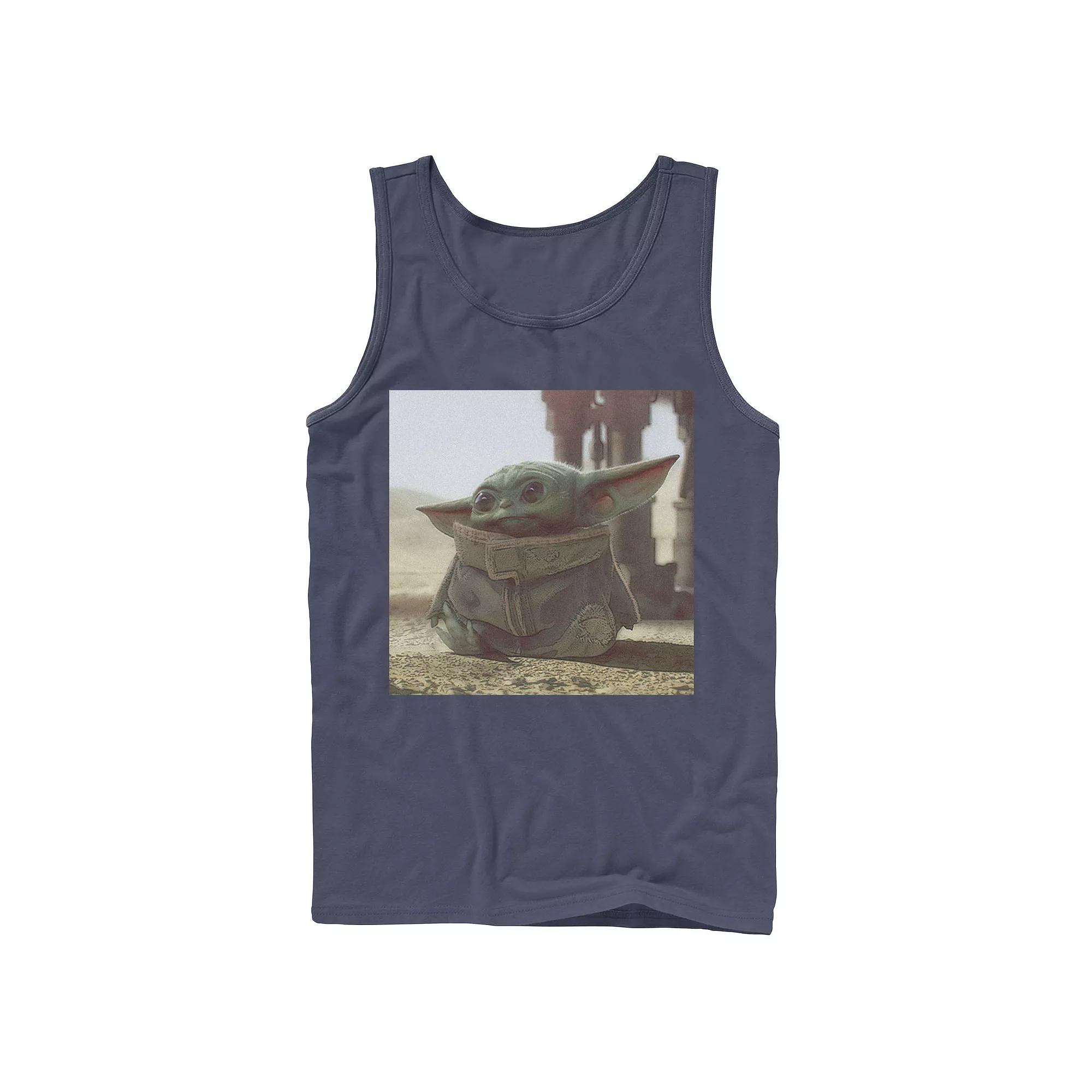 Men's Star Wars The Mandalorian The Child aka Baby Yoda Photograph Tank Top,  Product Image