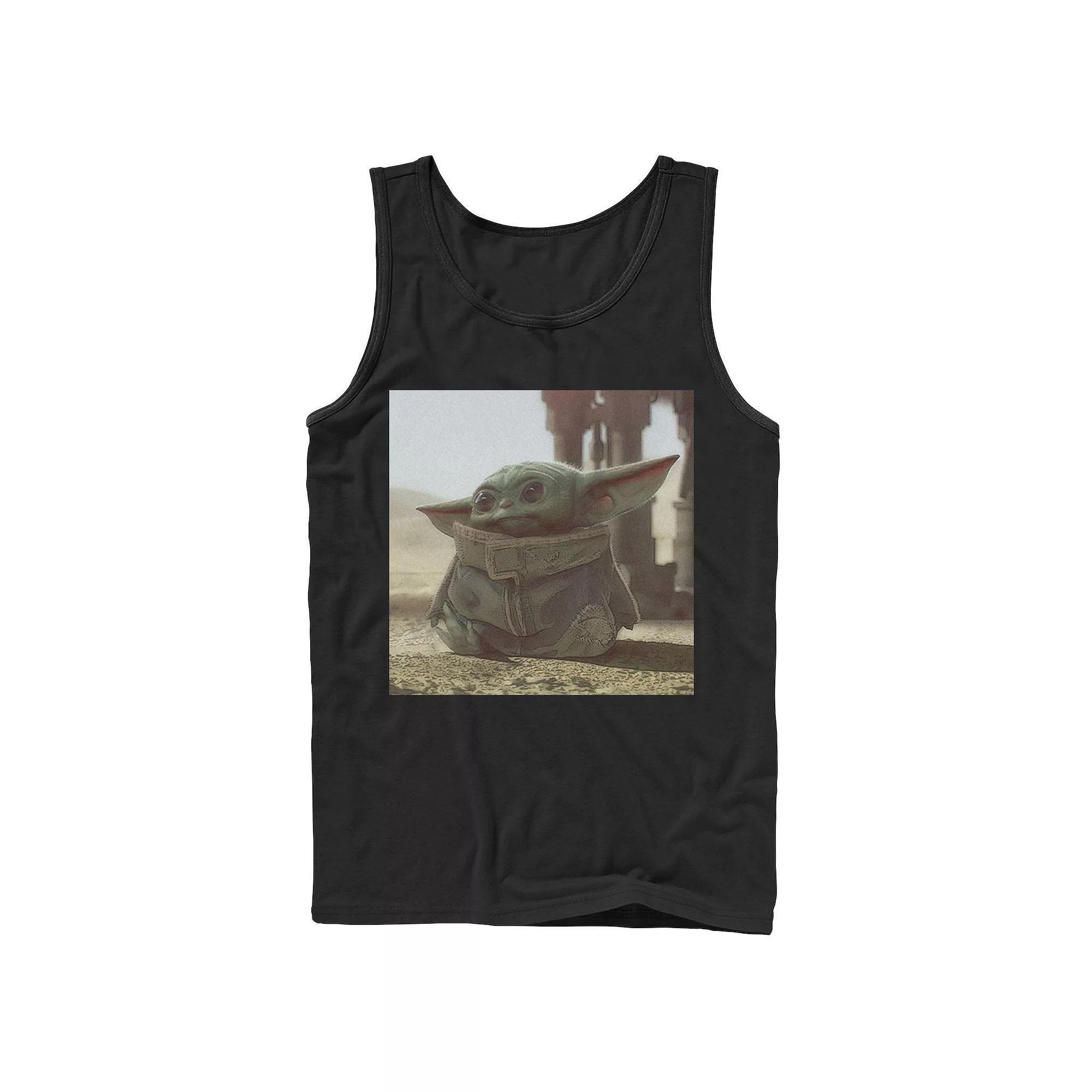 Men's Star Wars The Mandalorian The Child aka Baby Yoda Photograph Tank Top,  Product Image