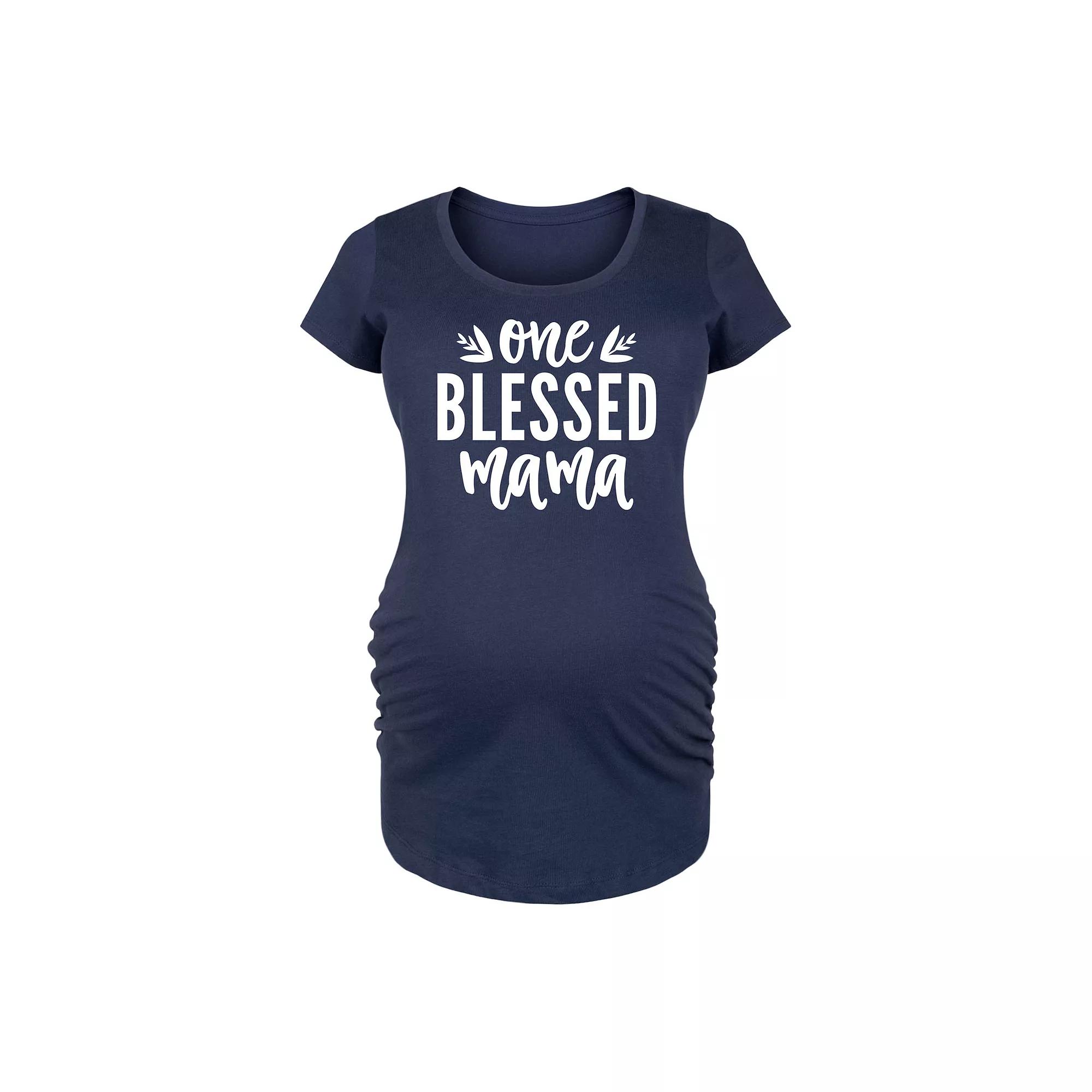 Maternity One Blessed Mama Graphic Tee, Women's,  Product Image