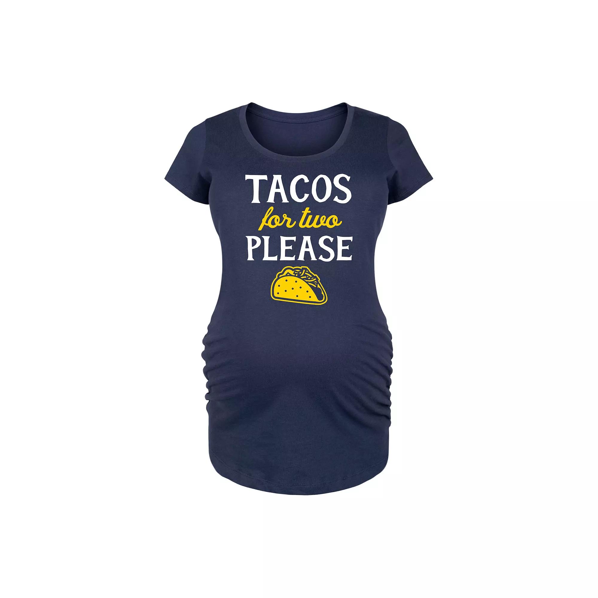 Maternity Lotus Flower Outline Graphic Tee, Women's,  Product Image