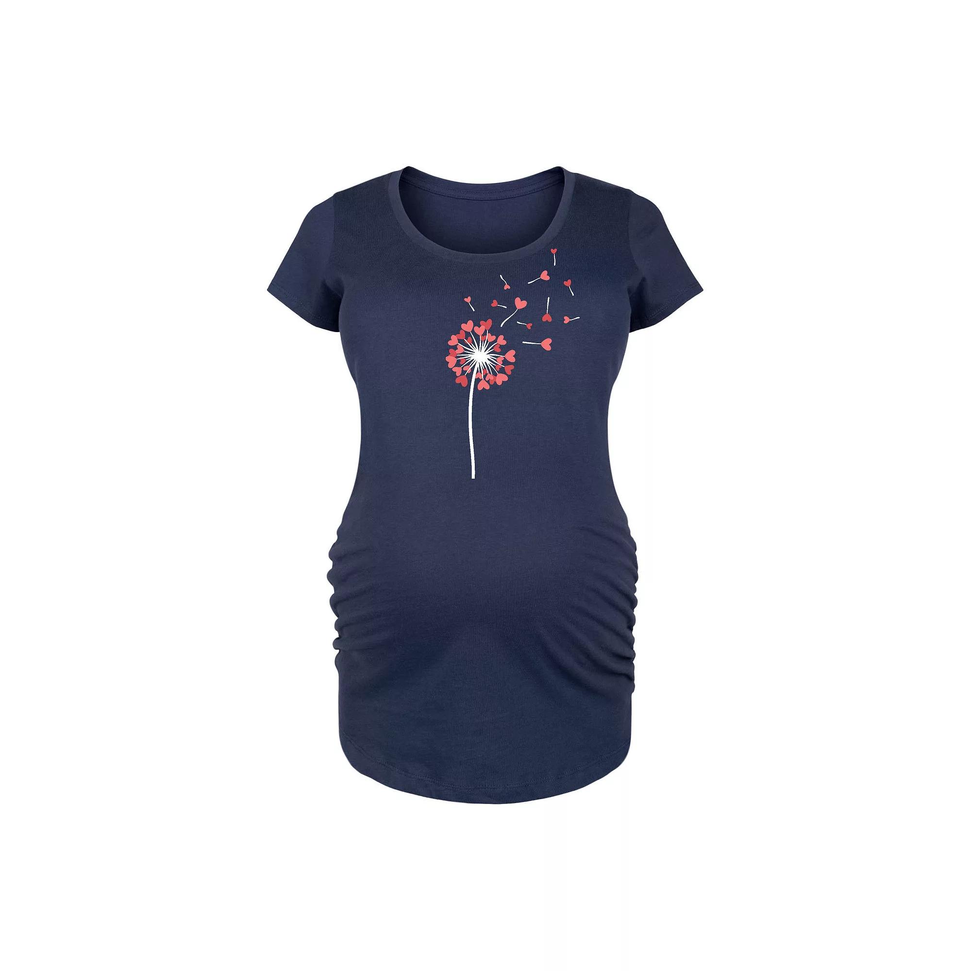 Maternity Dandelion Hearts Graphic Tee, Women's,  Product Image