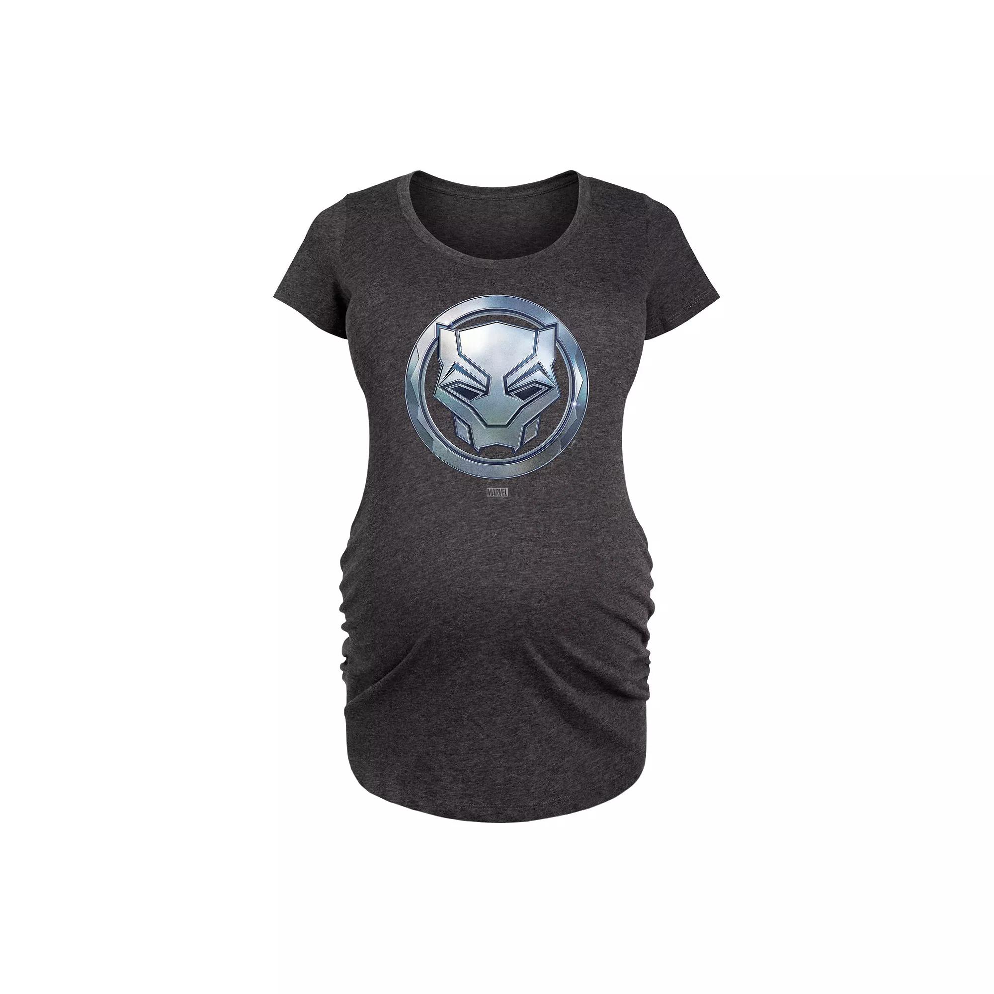 Maternity Marvel Black Panther Circle Logo Graphic Tee, Women's,  Product Image