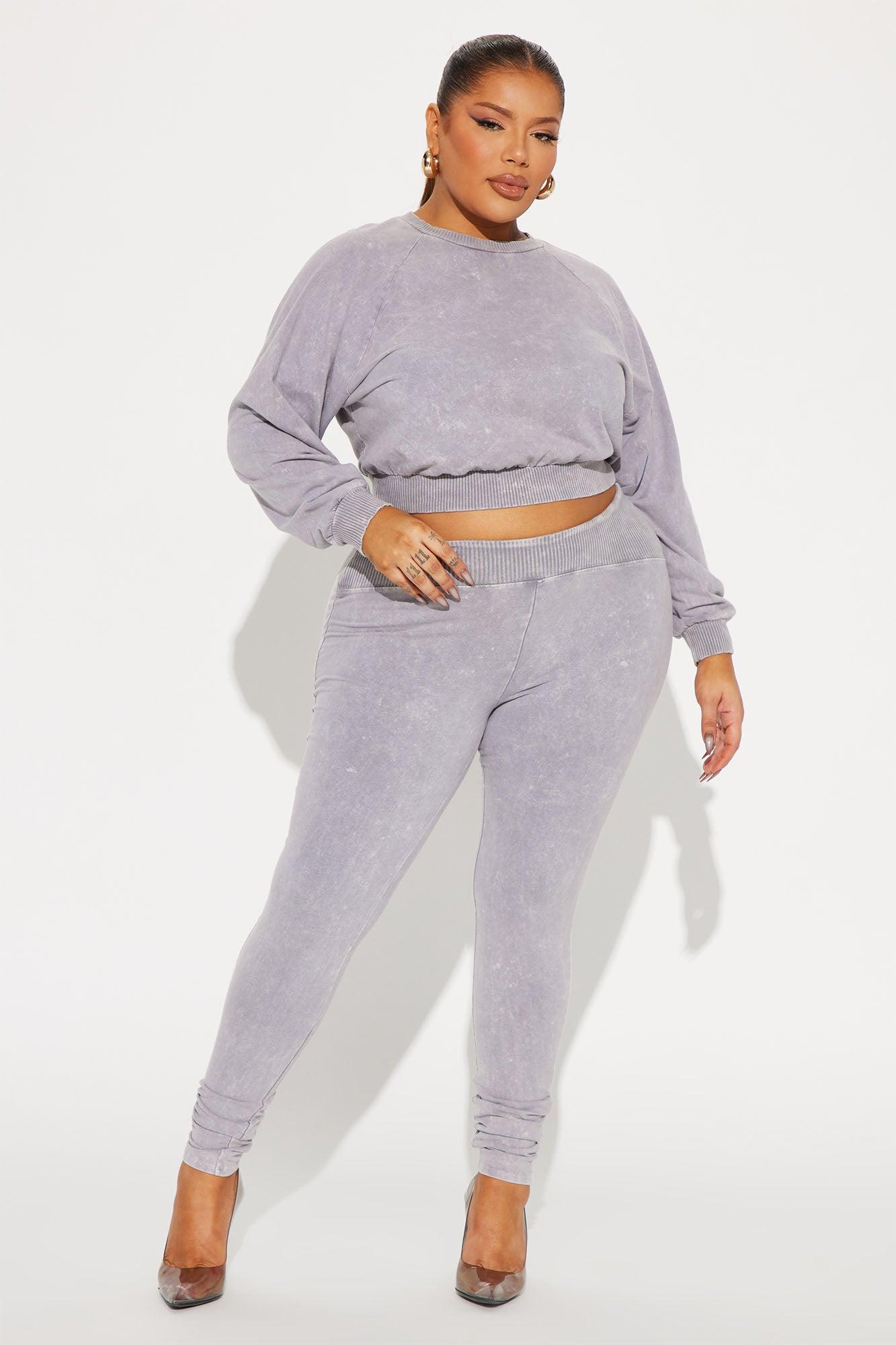 Keep It Going Pant Set - Grey Product Image
