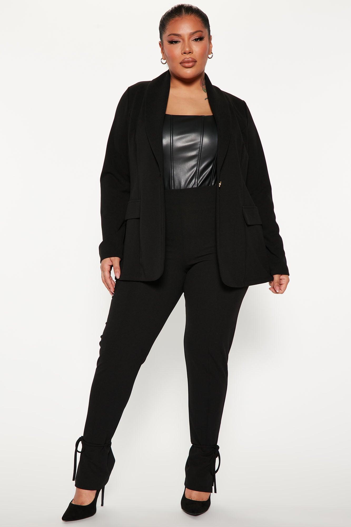 Head Of The Table Pant Suit - Black Product Image