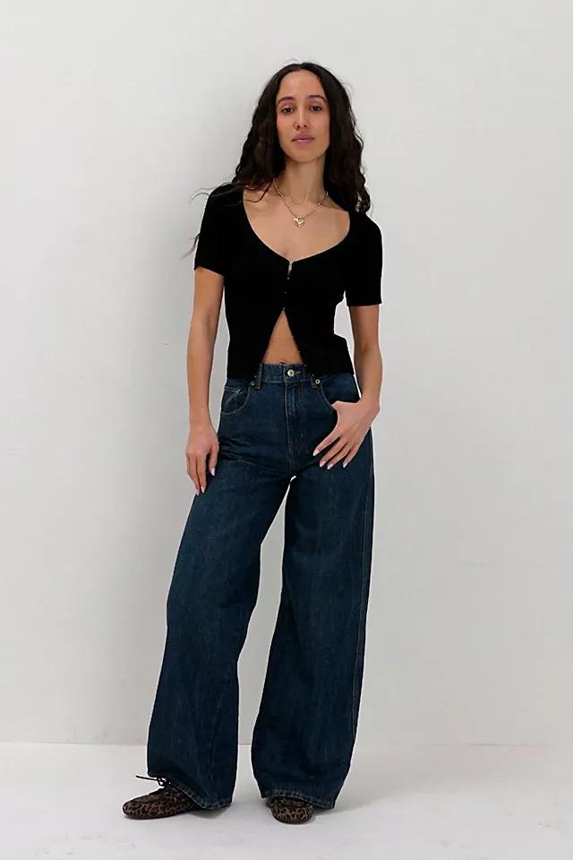 CRVY Gia Wide-Leg Jeans Product Image