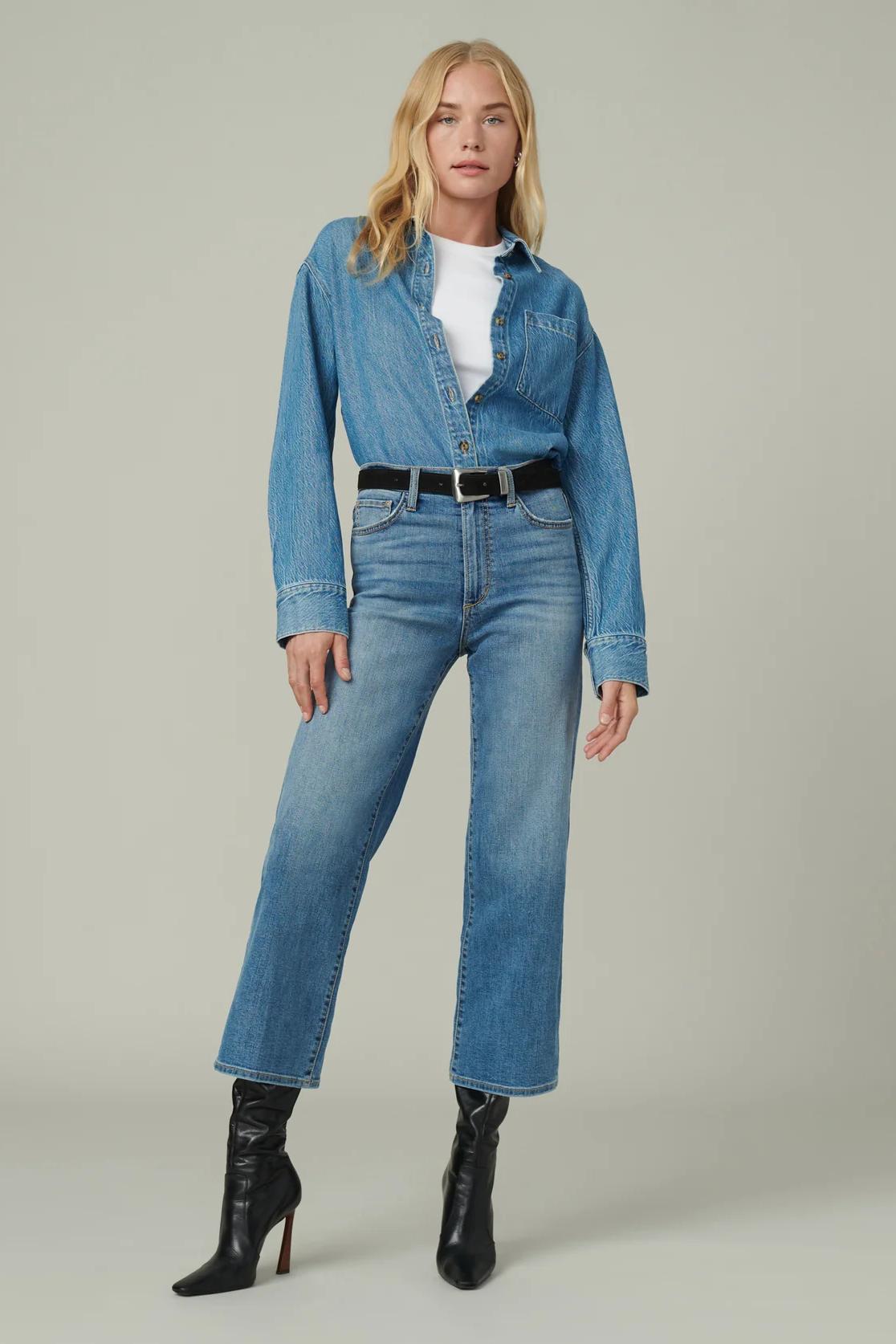 The Blake High Rise Wide Leg Crop - No Promises Product Image