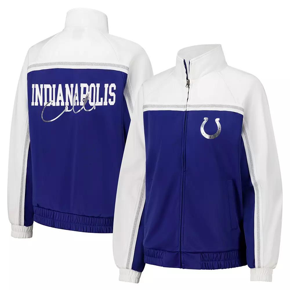 Women's G-III 4Her by Carl Banks Royal Indianapolis Colts Post Game Full-Zip Track Jacket, Size: XL, Blue Product Image