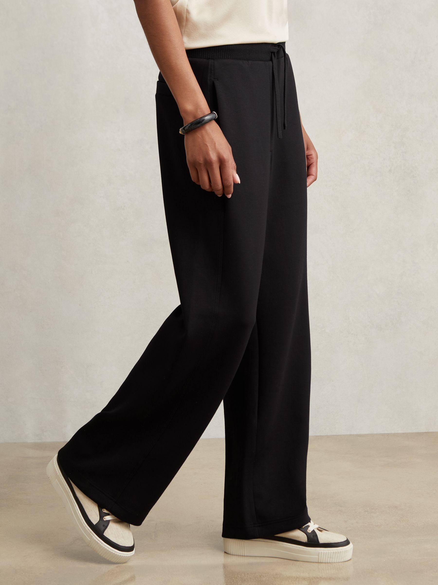 Petite Twill Patch-Pocket Flared Trousers in Mauve Neutral Product Image