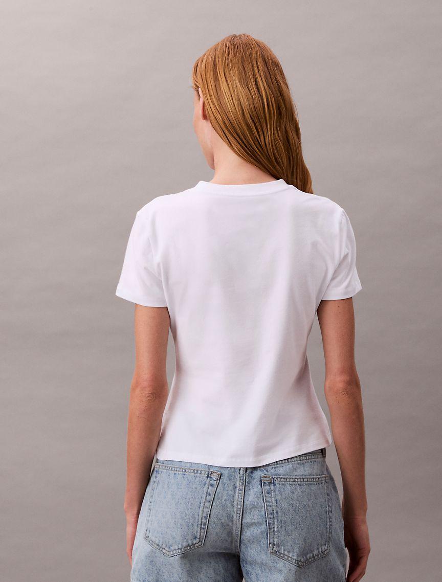 Slim Floral Monogram Logo Tee Product Image