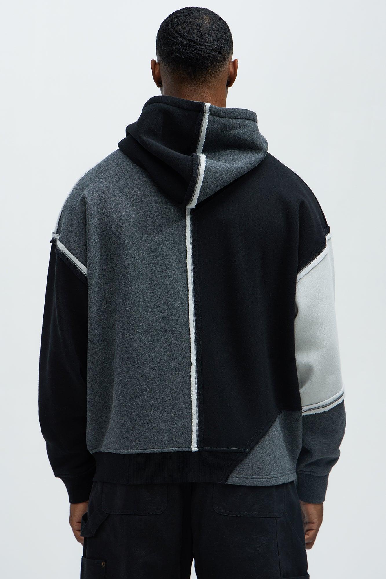 Tyson Destroyed Oversized Hoodie - Black/combo Product Image