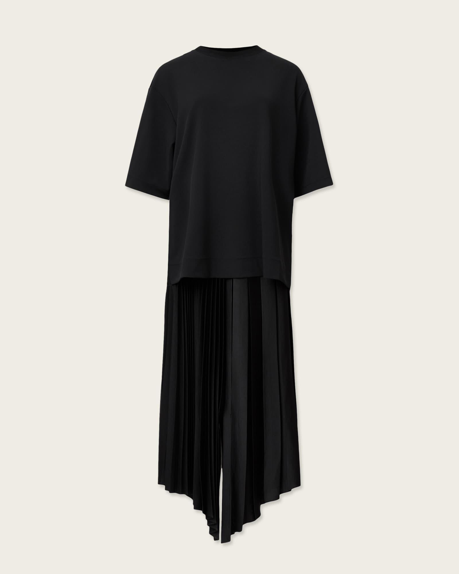 Jax 2-in-1 Maxi Dress Black | ALLSAINTS US Product Image