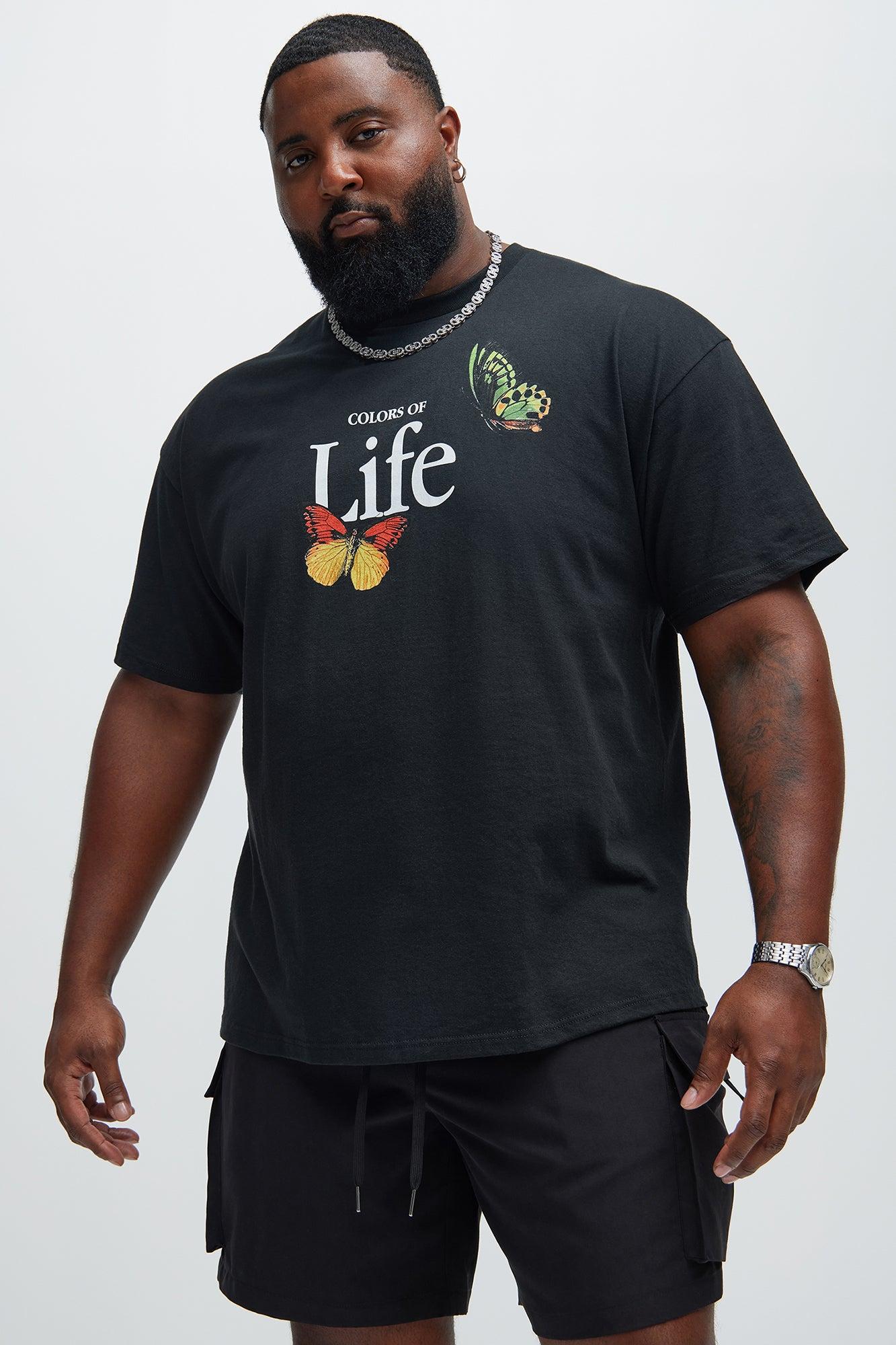 Colors Of Life Short Sleeve Tee - Black/combo Product Image