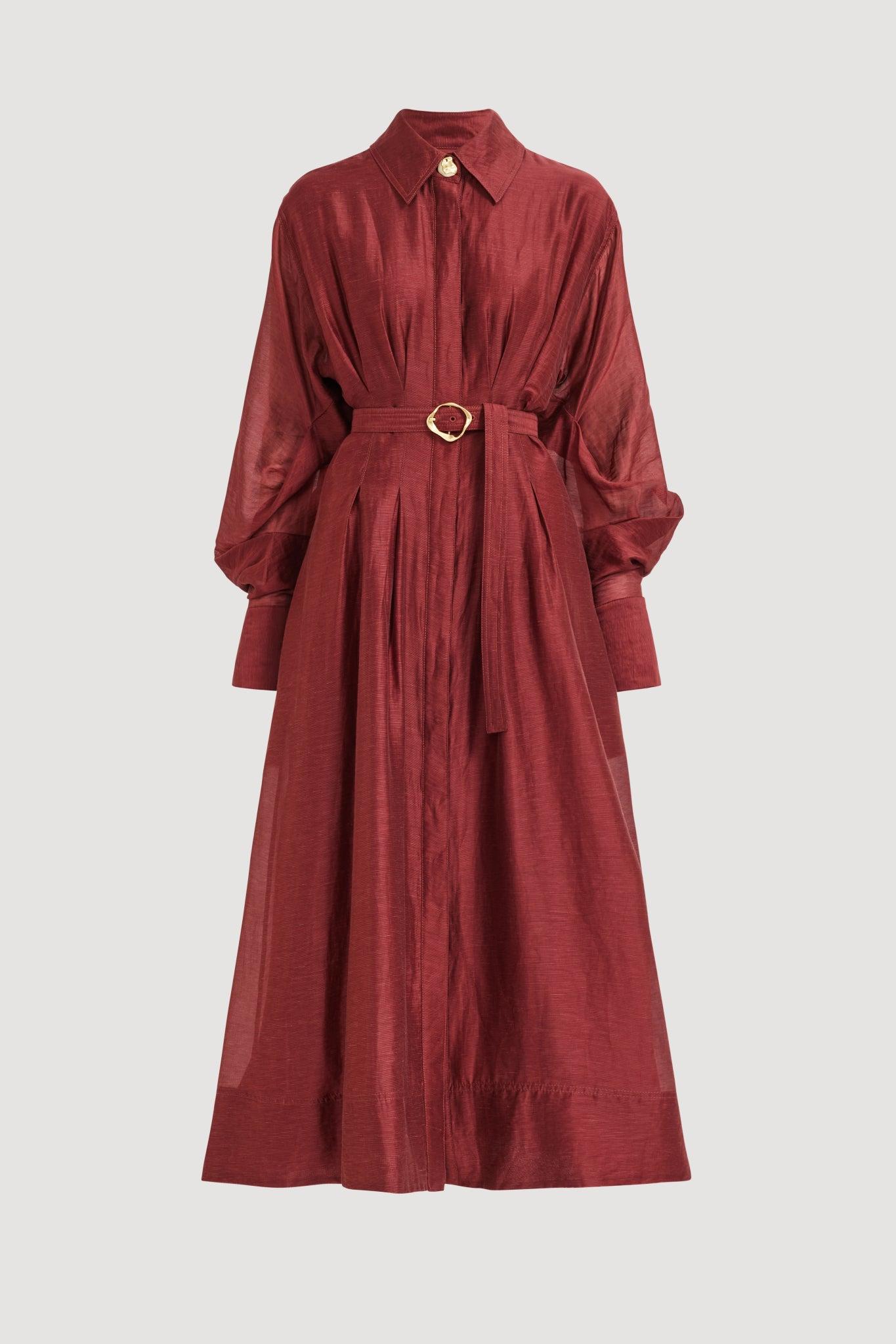 Murphie Midi Dress-MAHOGANY / 4 Product Image