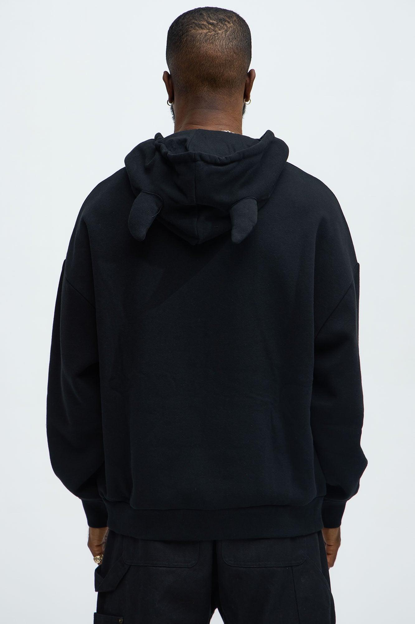 Tyson Mischief Oversized Hoodie - Black Product Image