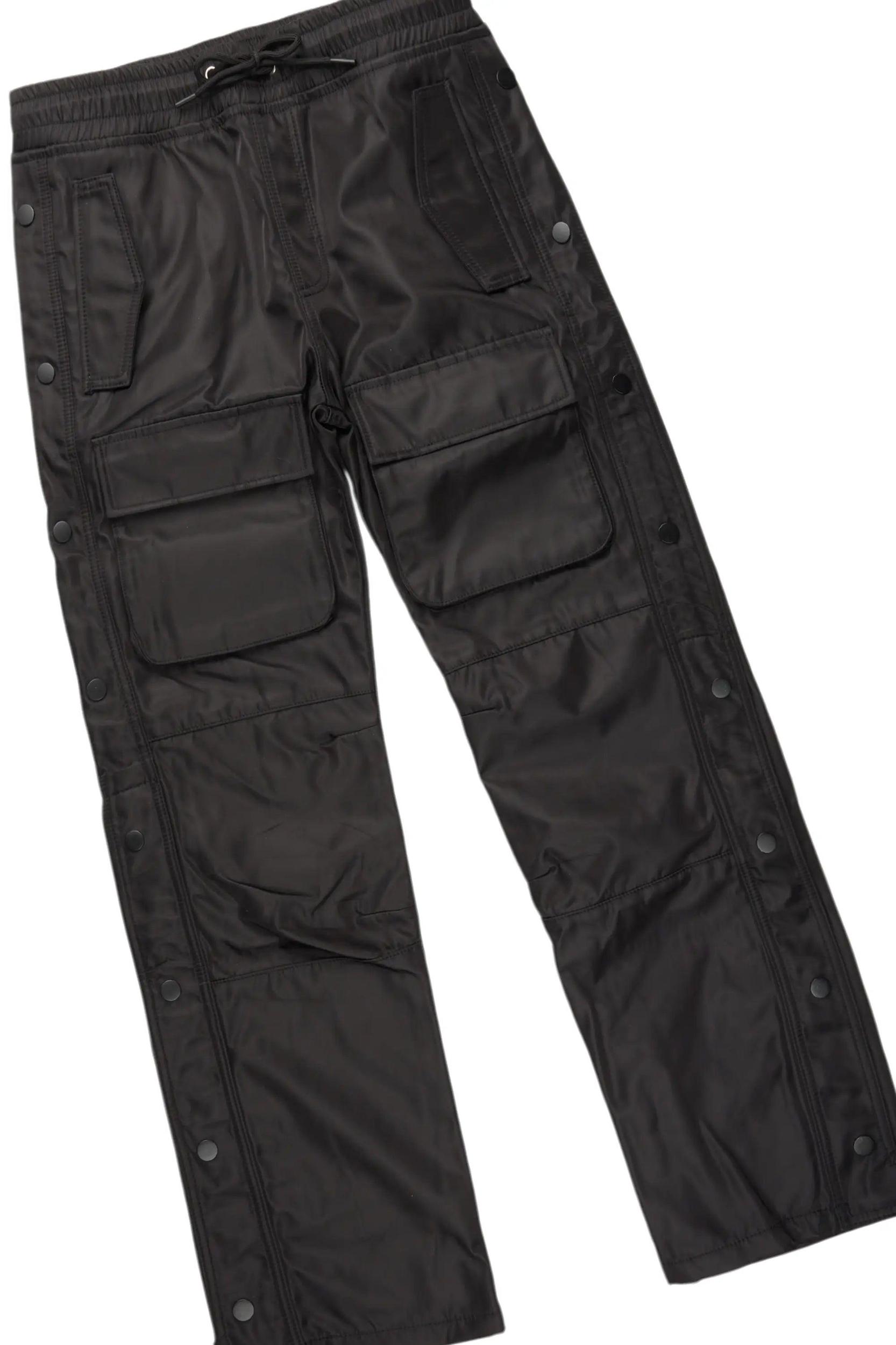 Vamp Black Hoodie & Yuri Nylon Pant Set Male Product Image