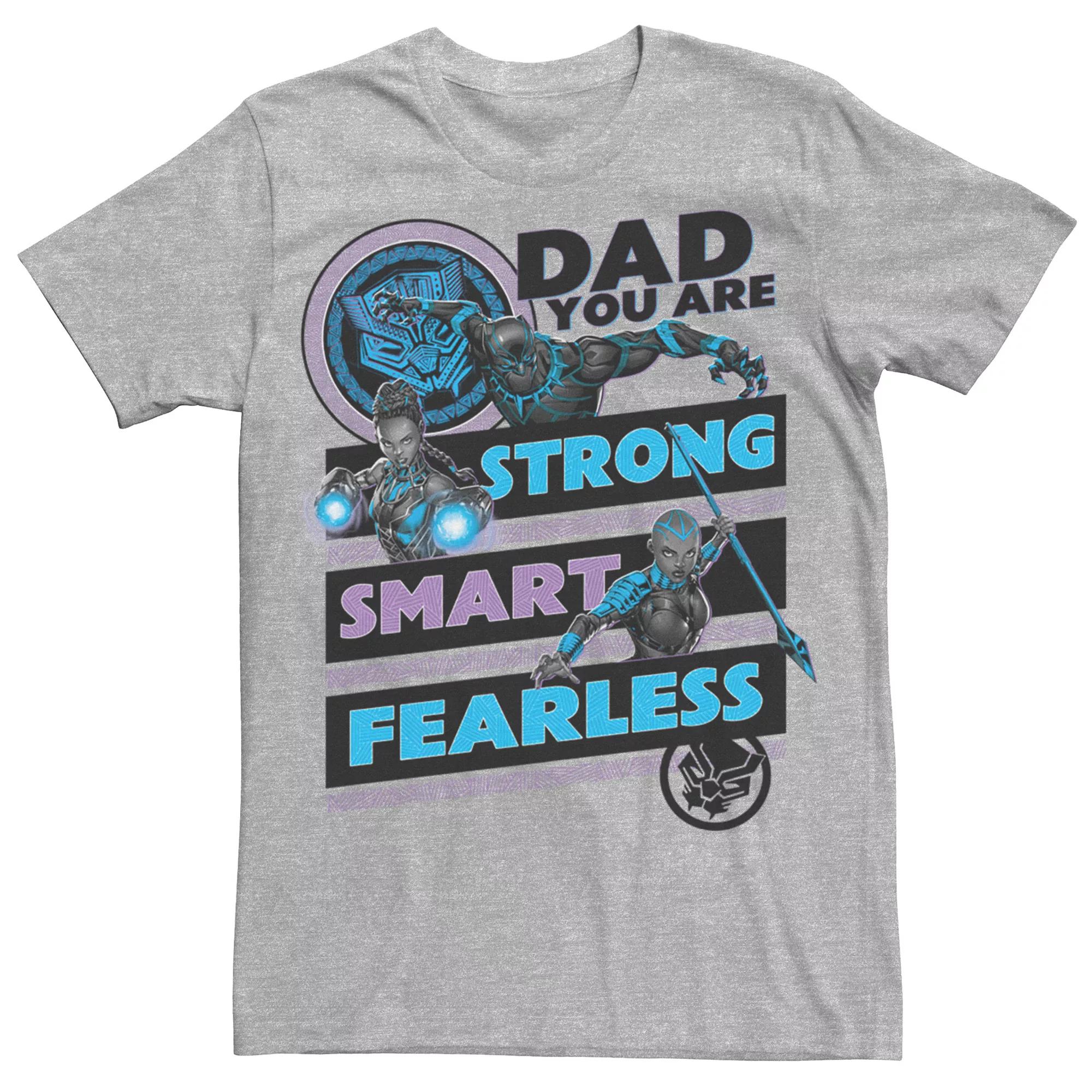 Men's Marvel Black Panther Dad Traits Tee, Size: XL, Athletic Grey Product Image
