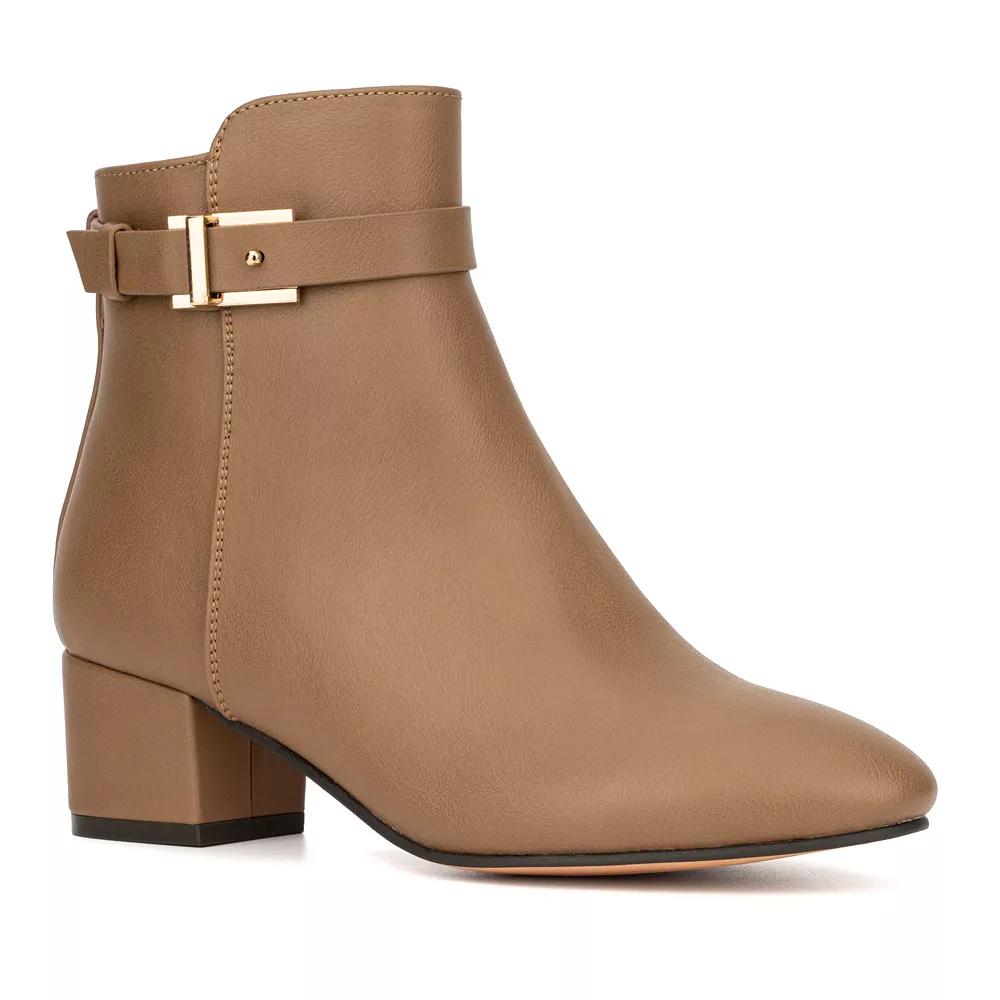 New York & Company Flori Buckle Womens Ankle Boots Product Image