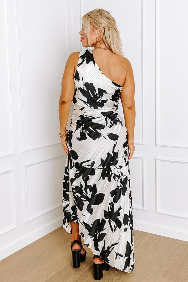 Date Night In Paris Floral Maxi Dress Curves Product Image
