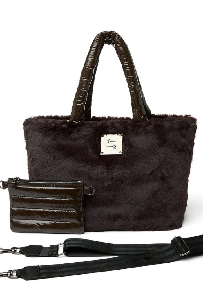 Duplex Reversible Faux Fur Tote Product Image