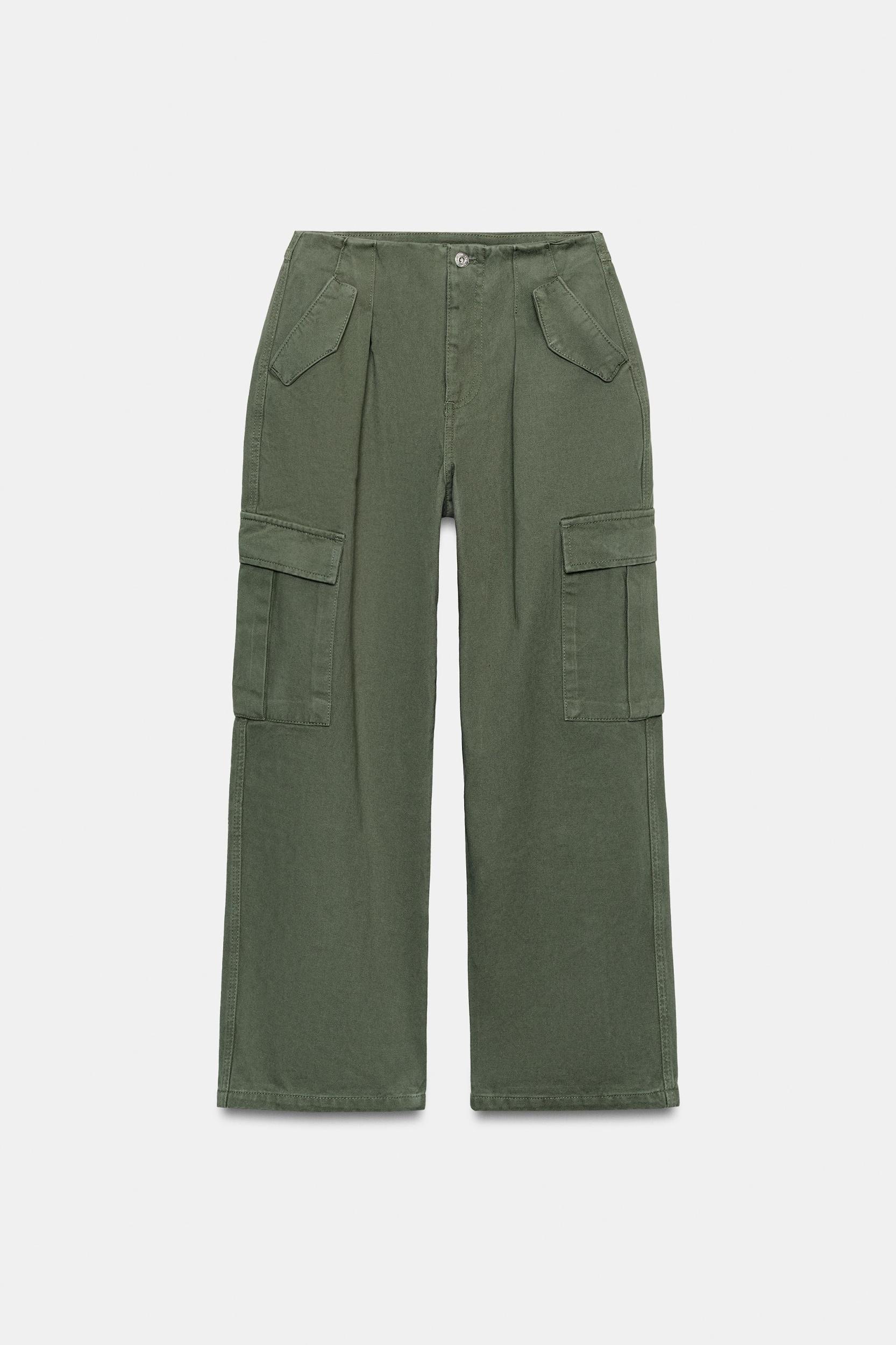MID-RISE CARGO PANTS Product Image