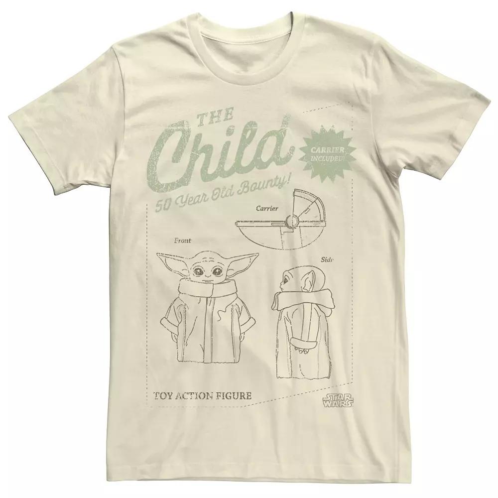Men's Star Wars The Mandalorian The Child Action Figure Tee,  Product Image
