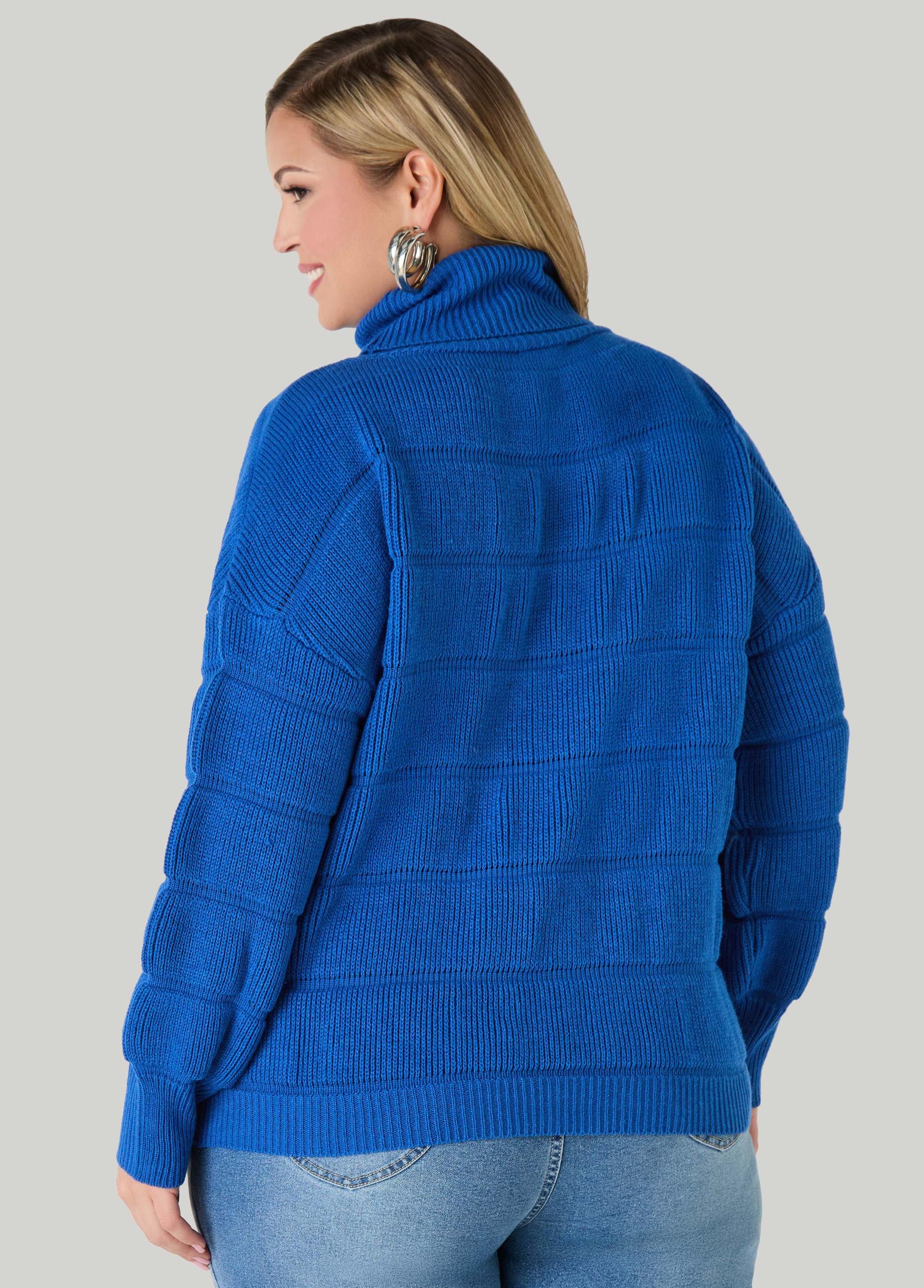 Puff Effect Turtleneck Sweater Product Image