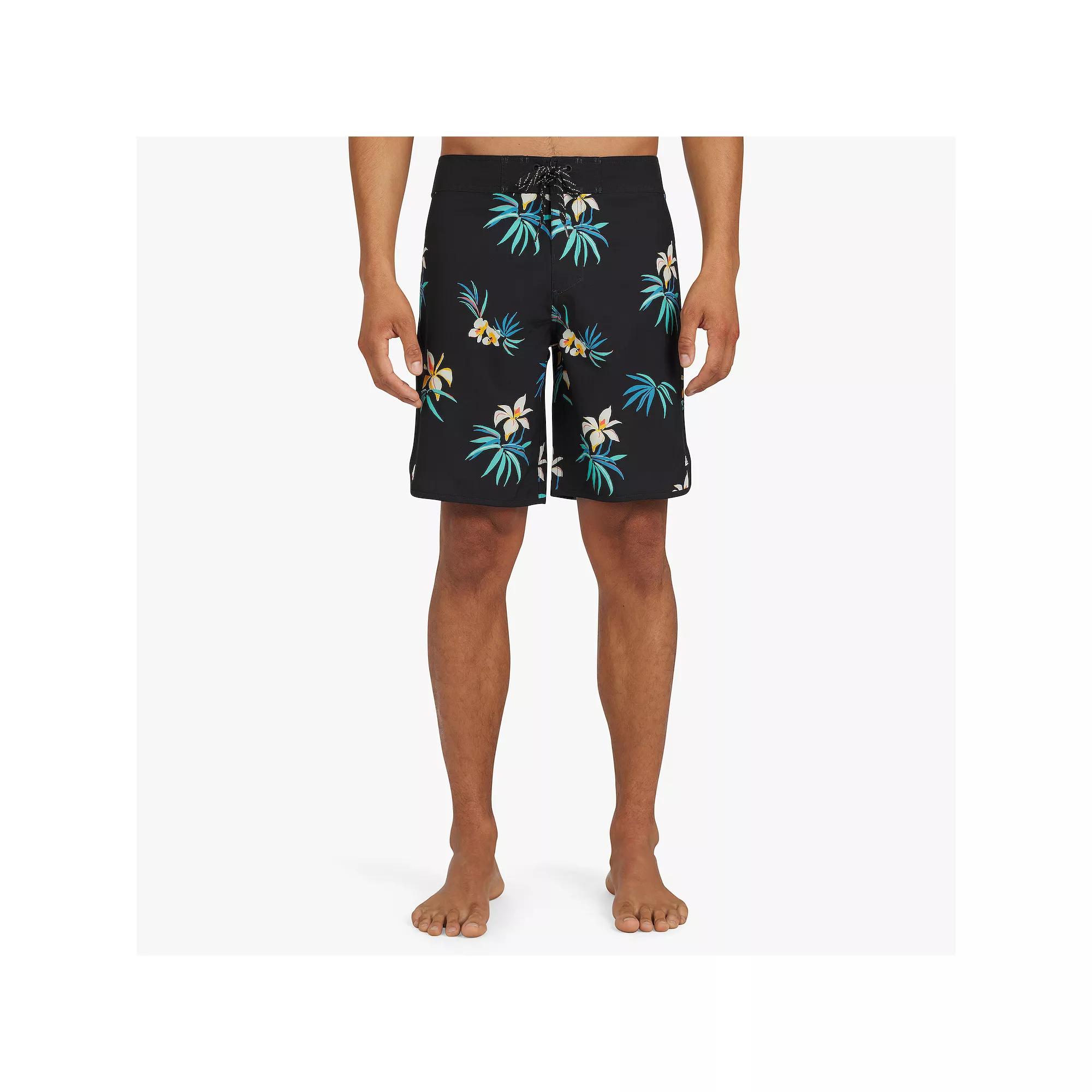 Men's Quiksilver 9" Free Flow Scallop Boardshorts, Size: 42, Black Product Image