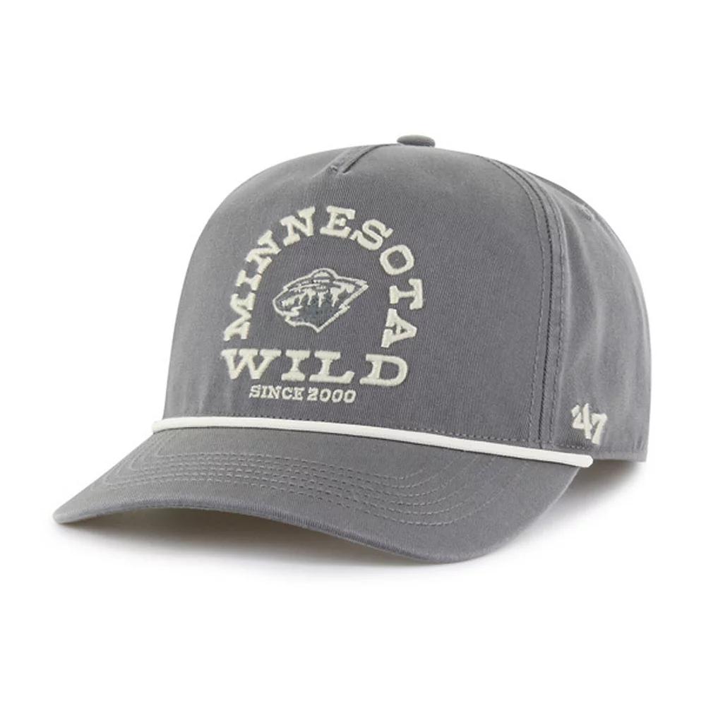 Men's '47 Charcoal Minnesota Wild Canyon Ranchero Hitch Adjustable Hat Product Image