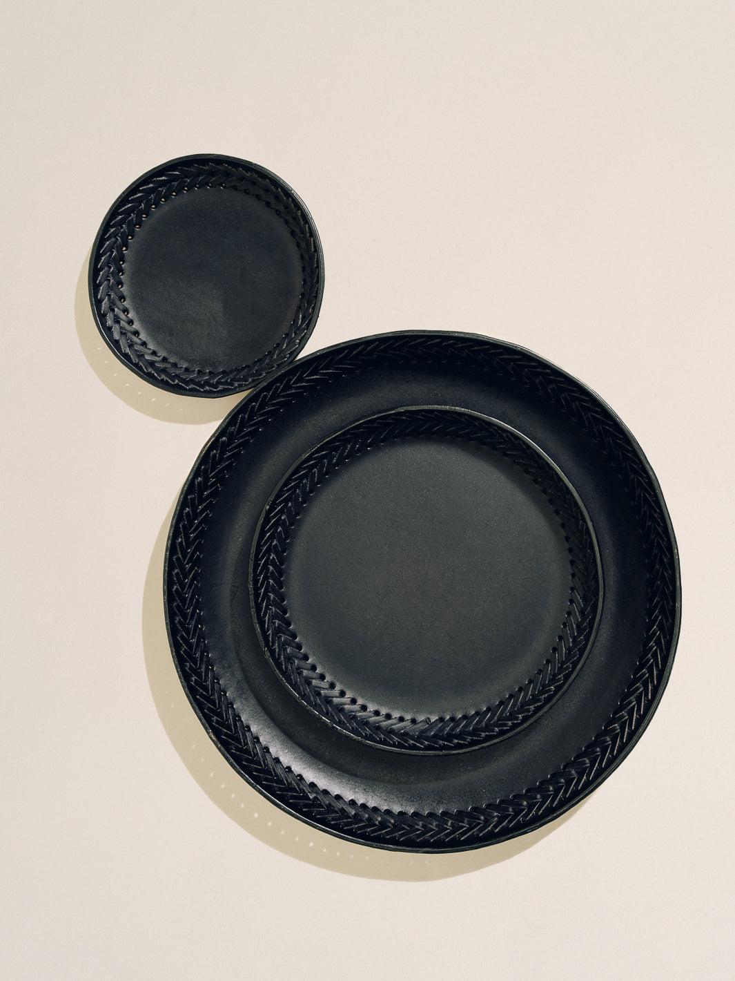 The Tray Set in Leather Lace Trim Product Image