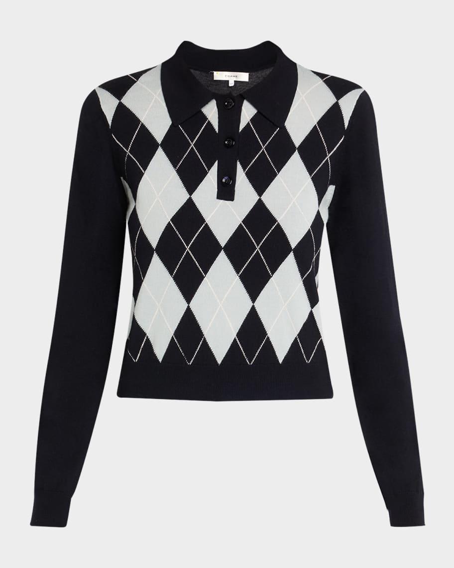 The Argyle Polo Sweater Product Image