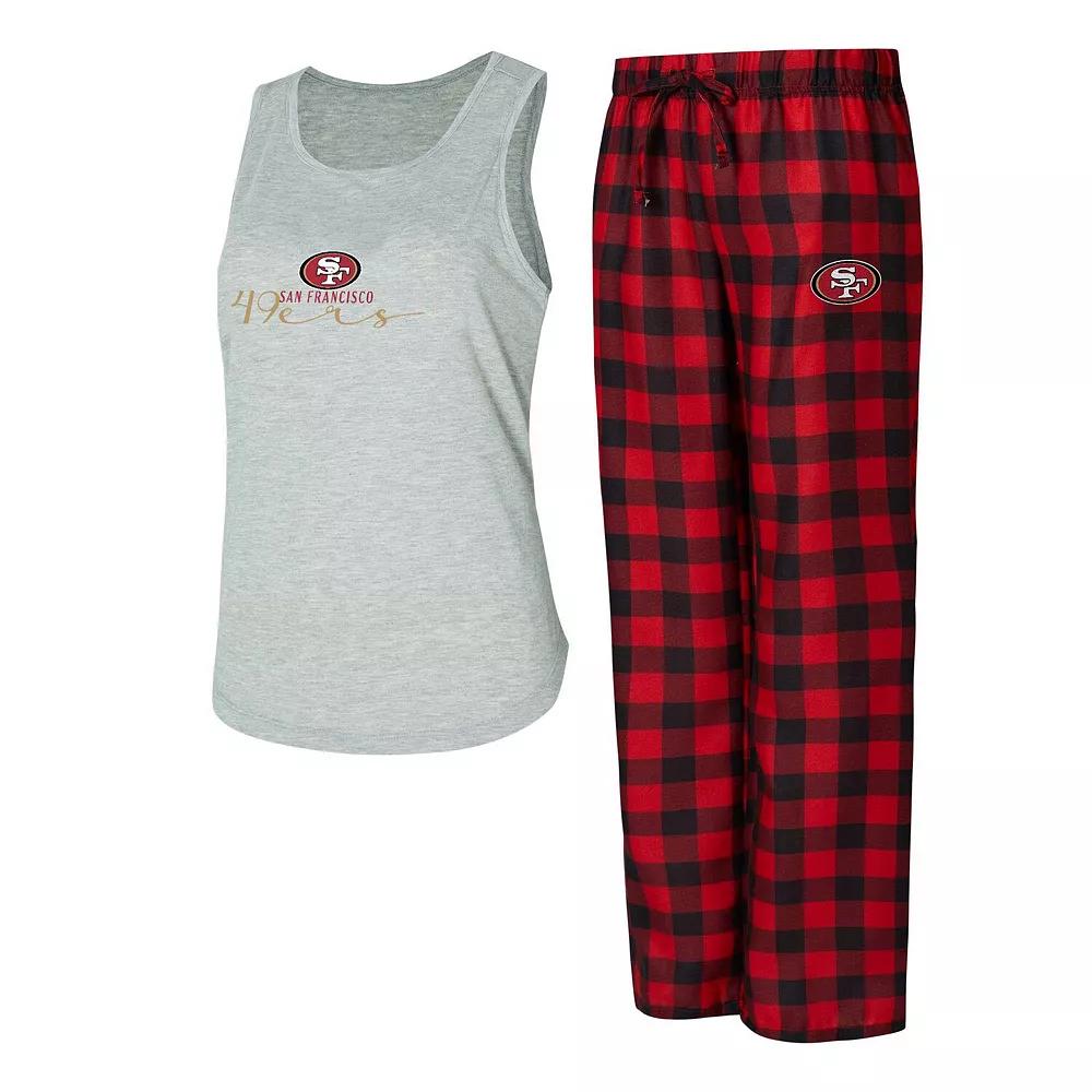 Women's Concepts Sport Gray/Brown Cleveland Browns Petition Tank Top and Pants Sleep Set, Size: Large, Grey Product Image