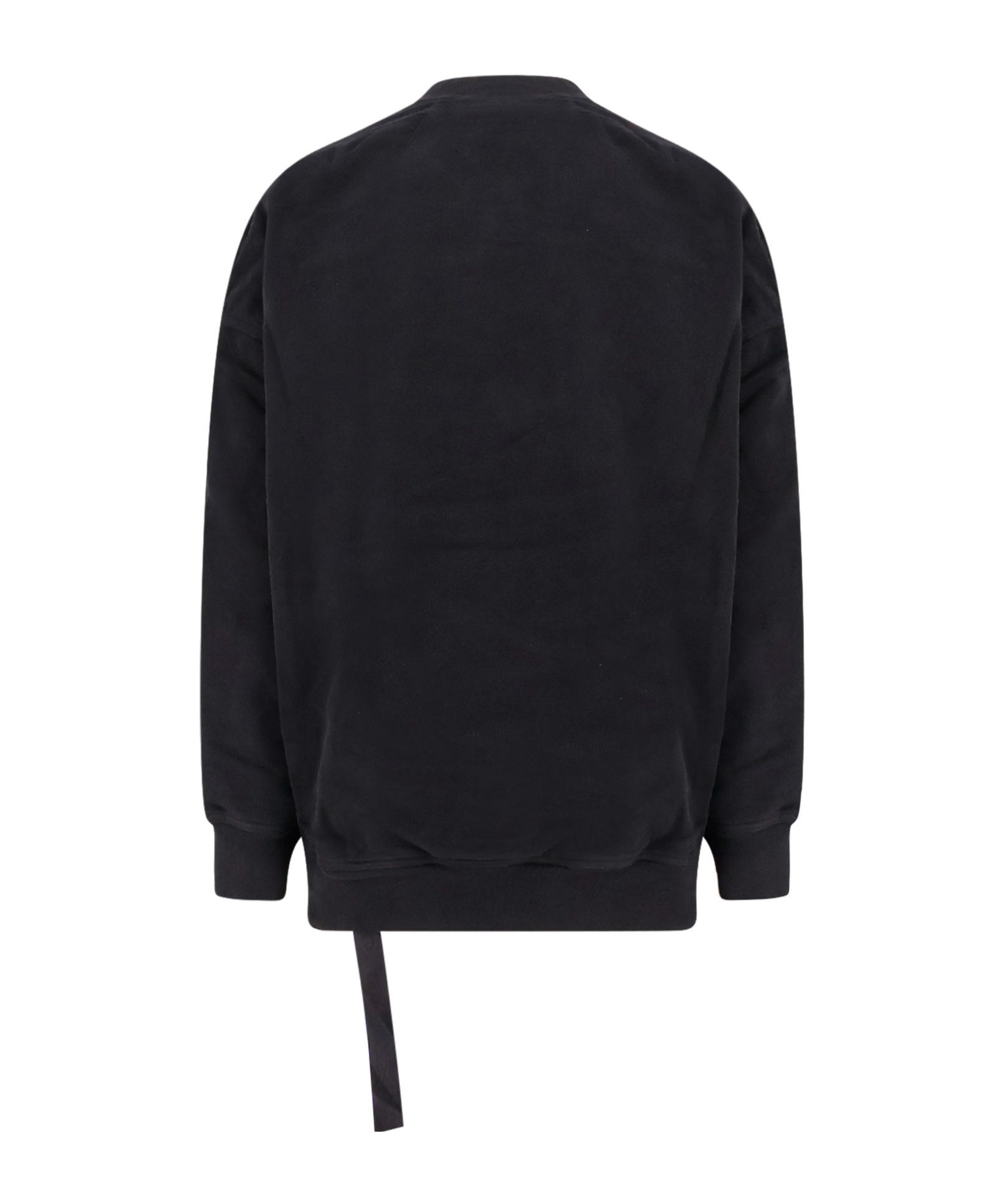 RICK OWENS Black Hollywood Jumbo Flight Bomber Jacket In 09 Black Product Image