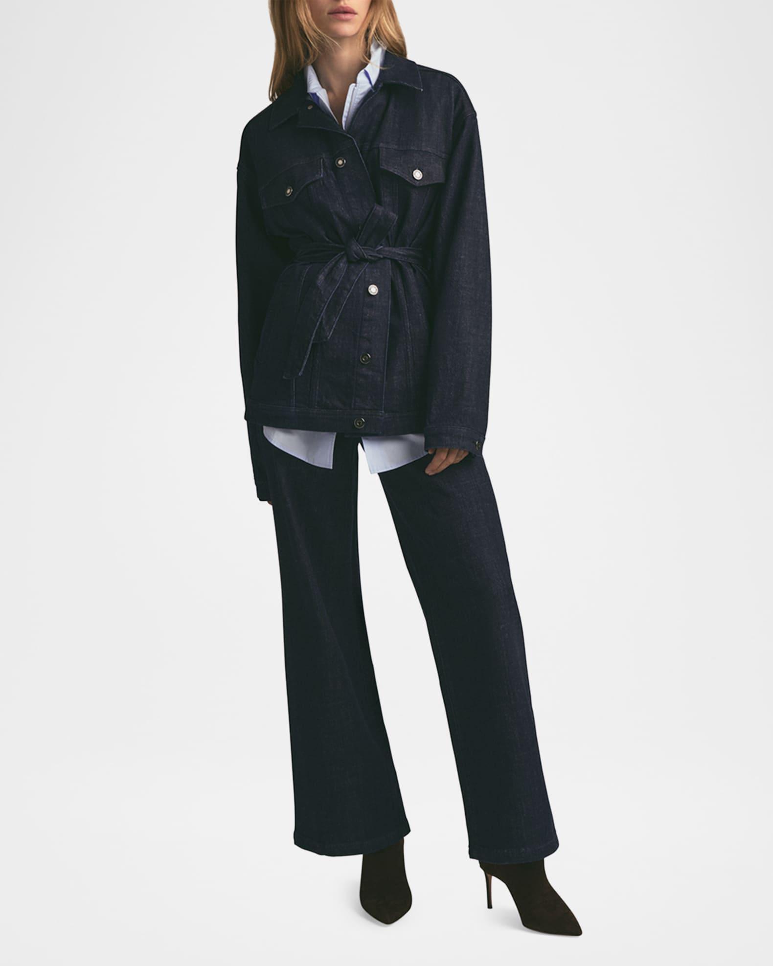 The Jane Belted Denim Coat Product Image
