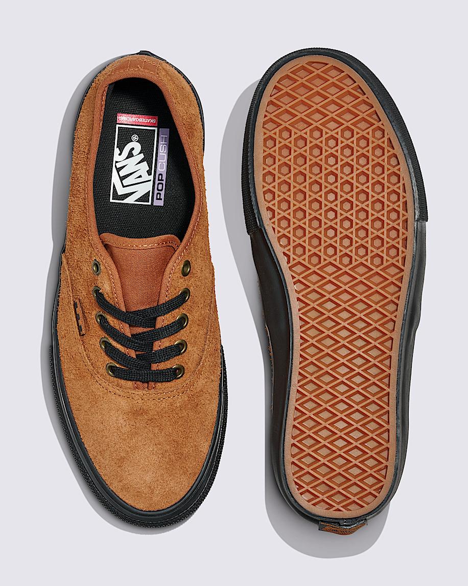 Skate Authentic Suede Shoe in Rust Brown| Vans US Product Image