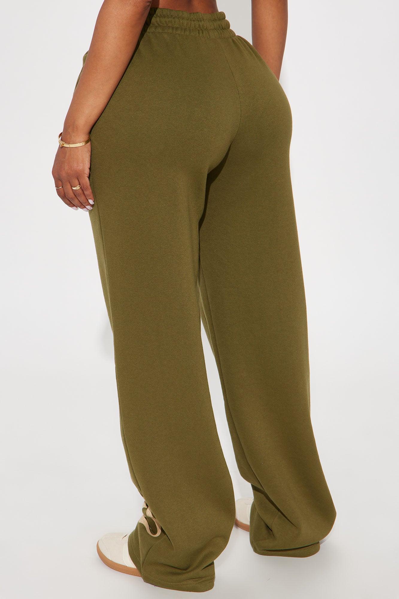 Von Dutch Vintage Wide Leg Pant - Olive Product Image