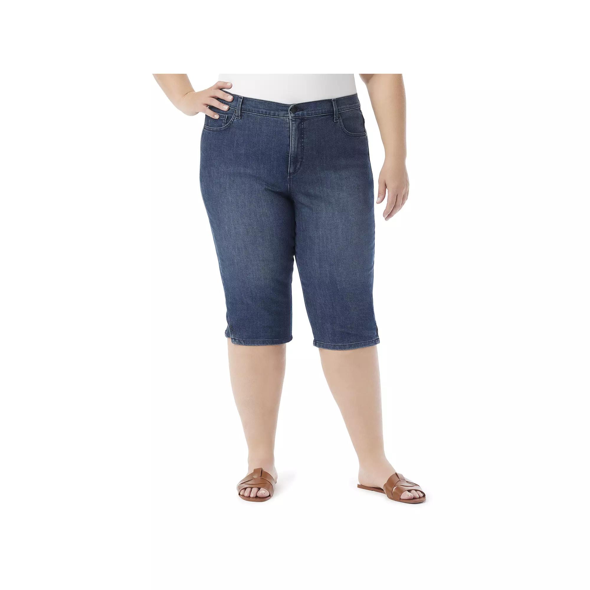 Plus Size Gloria Vanderbilt Amanda Skimmer Pants, Womens Product Image