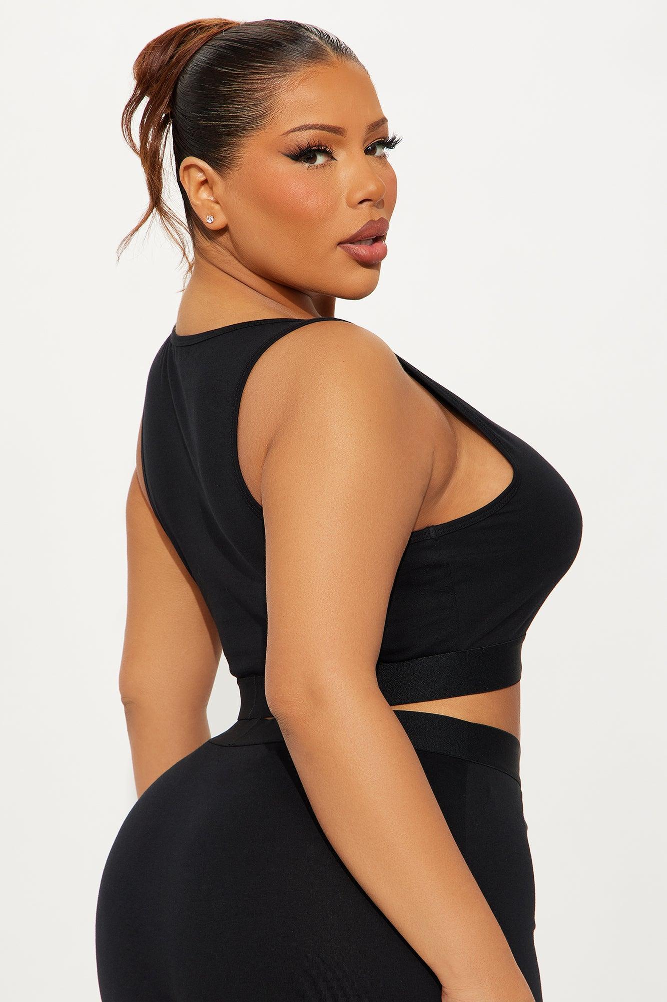 FN Mood High Neck Cotton Bra - Black Female Product Image