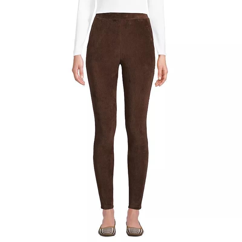 Petites' Lands' End Sport Knit High-Rise Corduroy Leggings, Women's,  Product Image