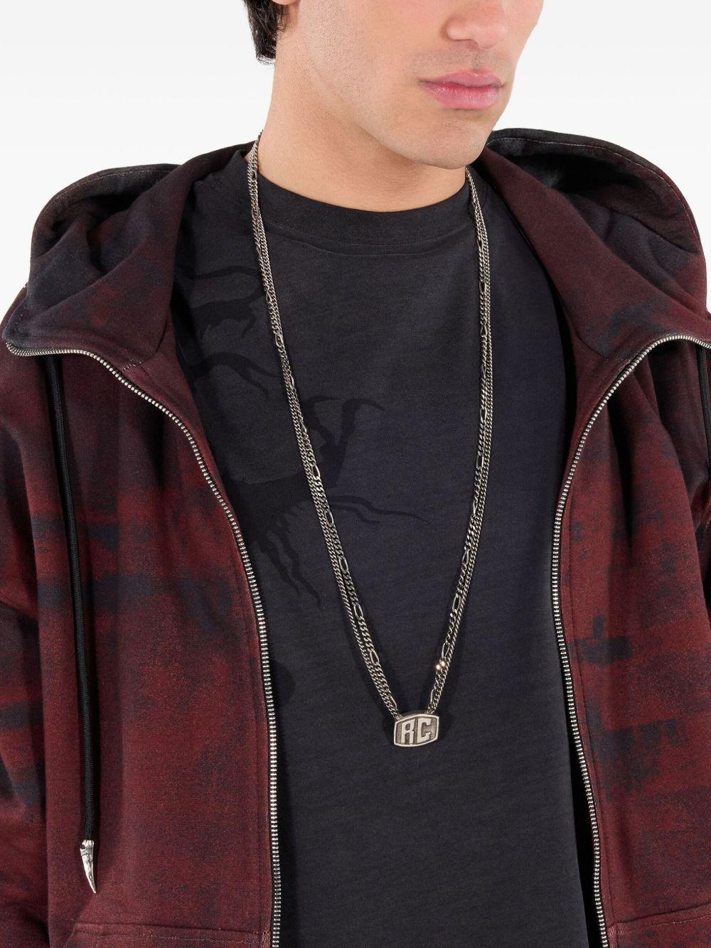 monogram double-chain necklace Product Image